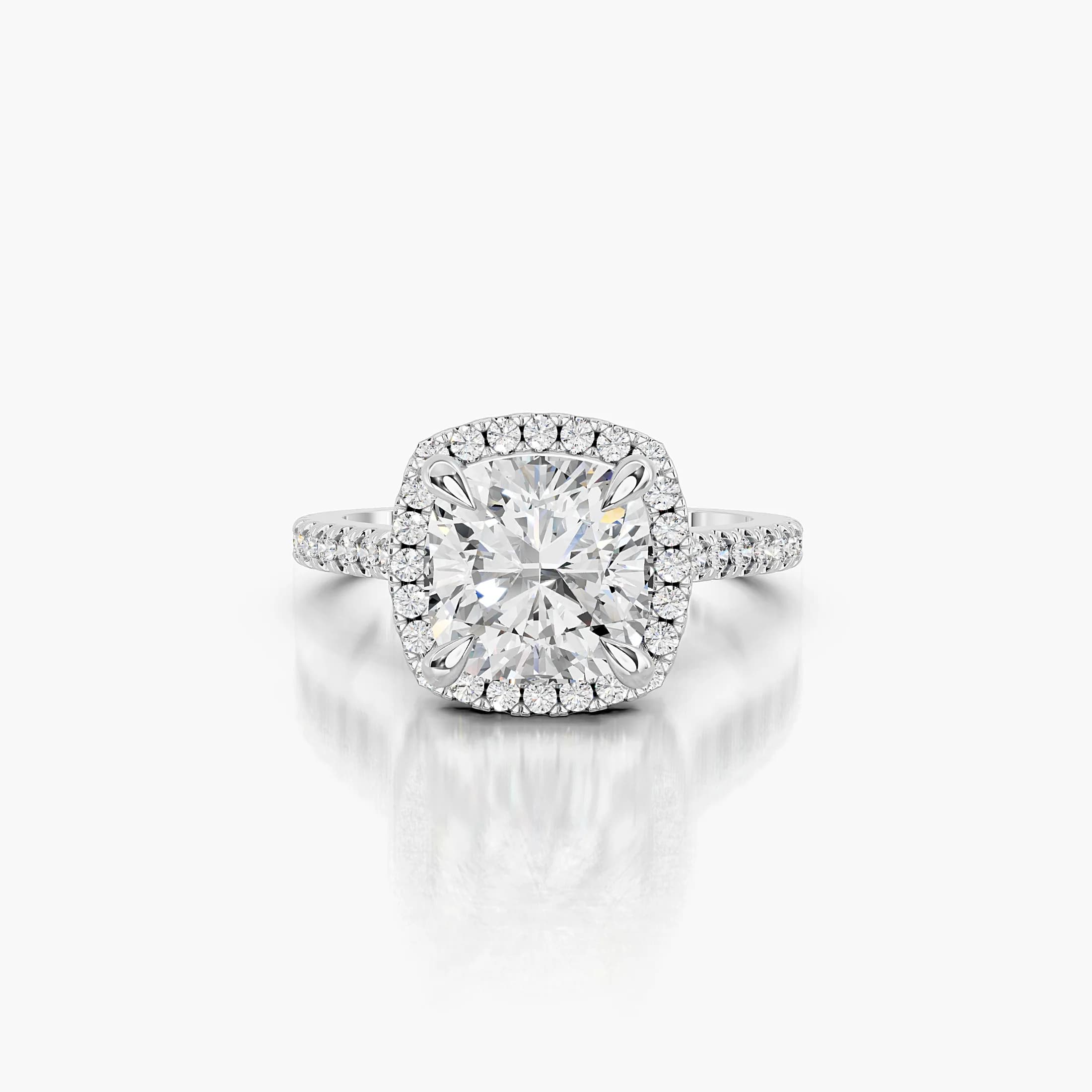 Elowen Cushion Halo Engagement Ring jewellery