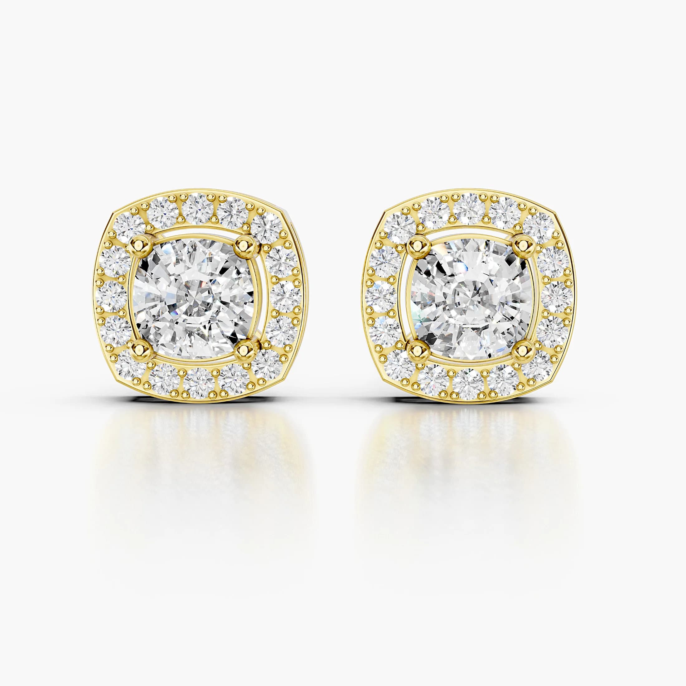 Solenne Cushion Stud Earrings jewellery