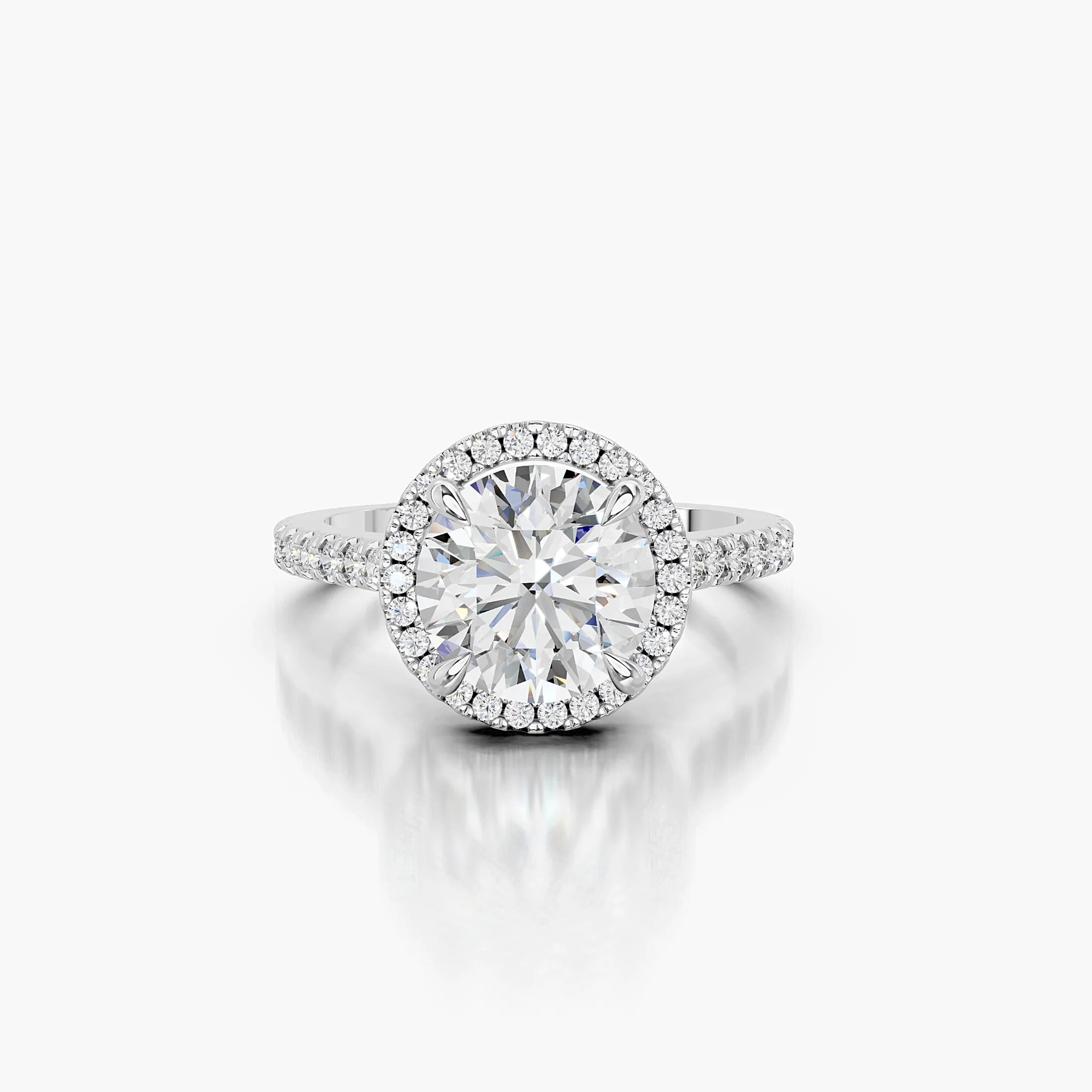 Elowen Round Halo Engagement Ring jewellery