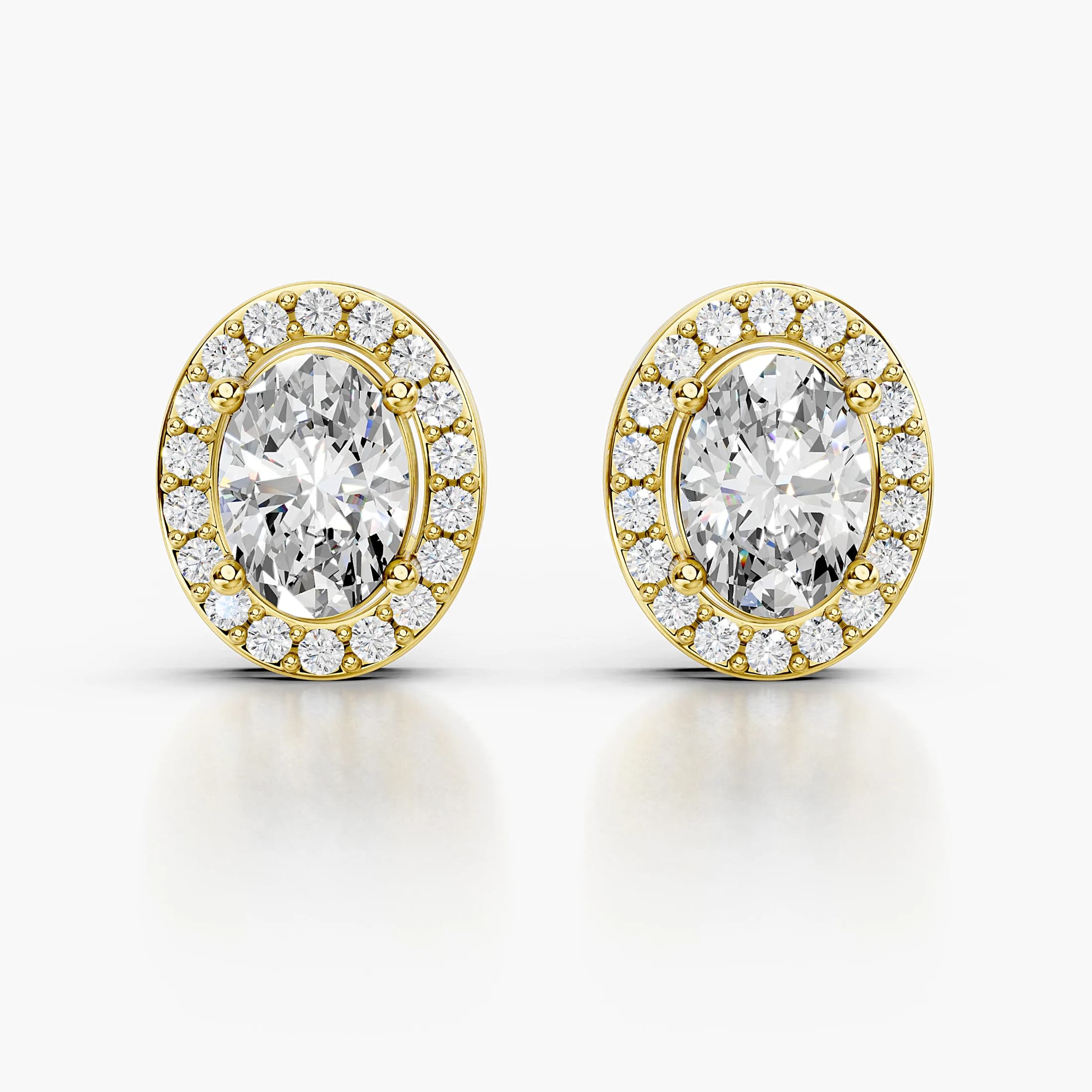 Solenne Oval Stud Earrings jewellery