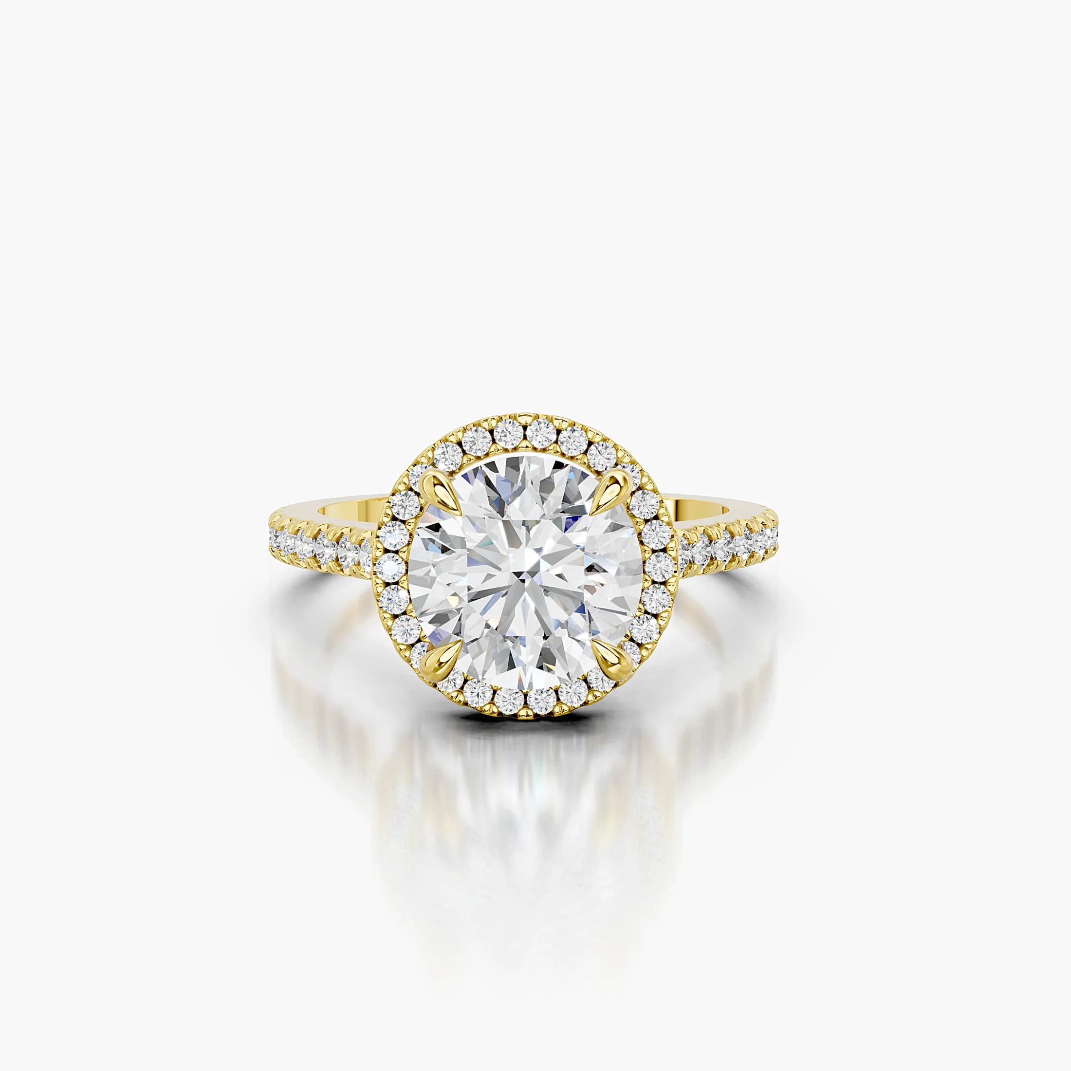 Elowen Round Halo Engagement Ring jewellery