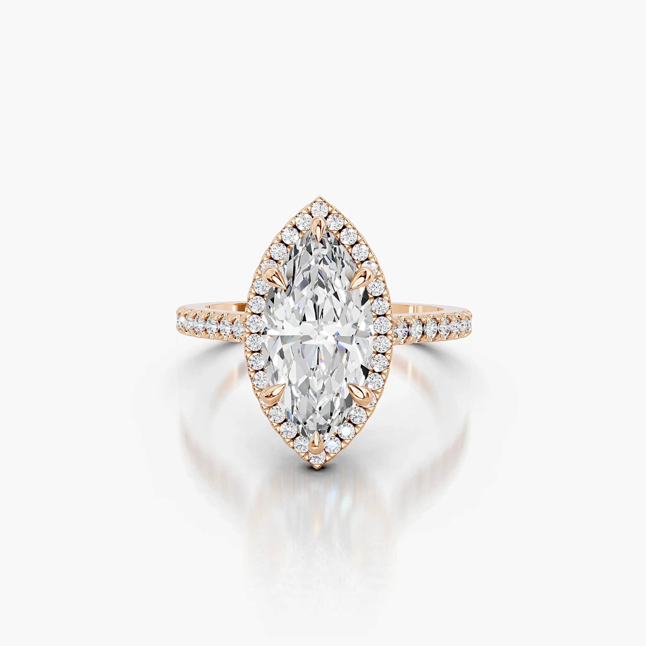 Elowen Marquise Halo Engagement Ring jewellery