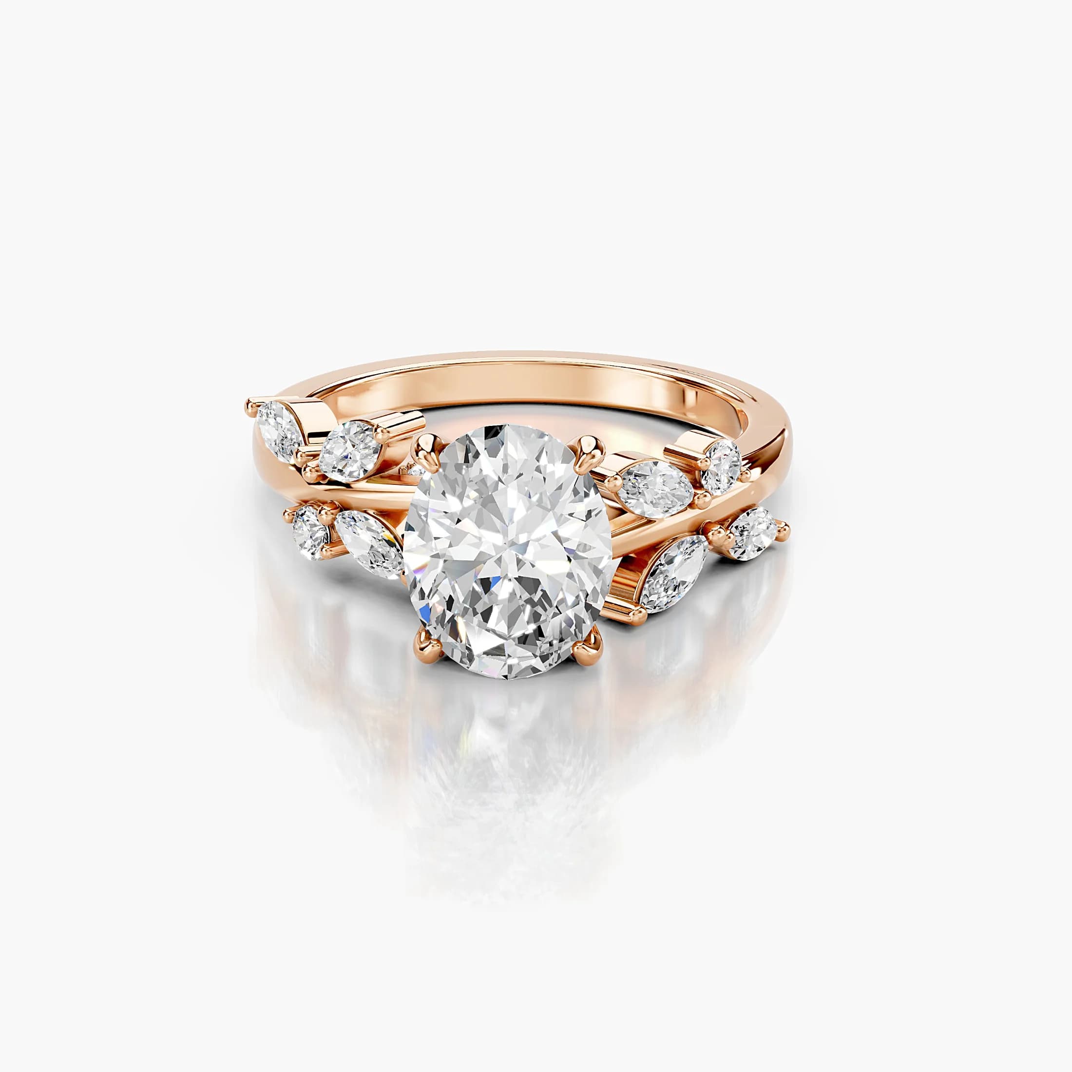 Willow Oval Diamond Vine Ring jewellery