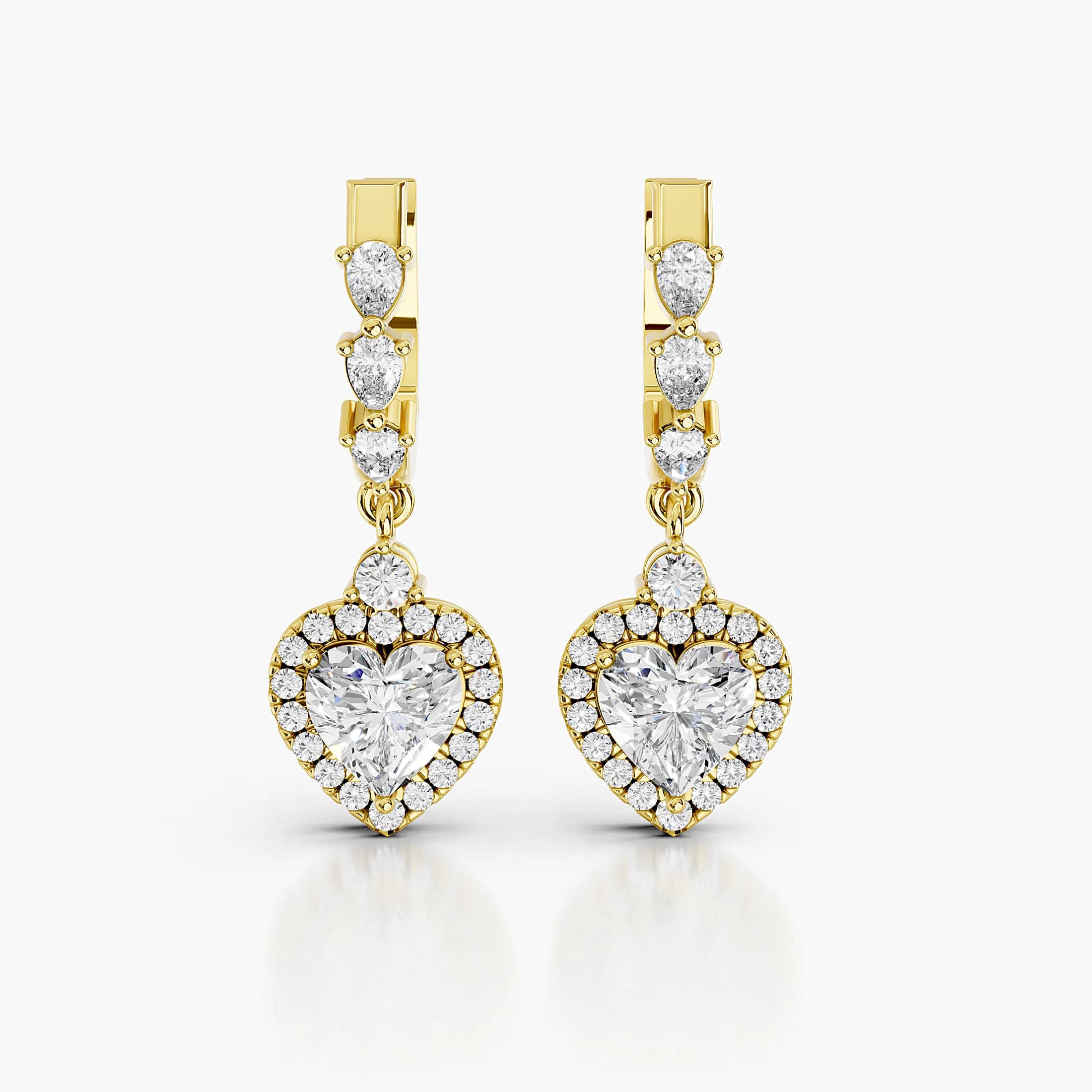 Valencia Heart Drop Earrings jewellery