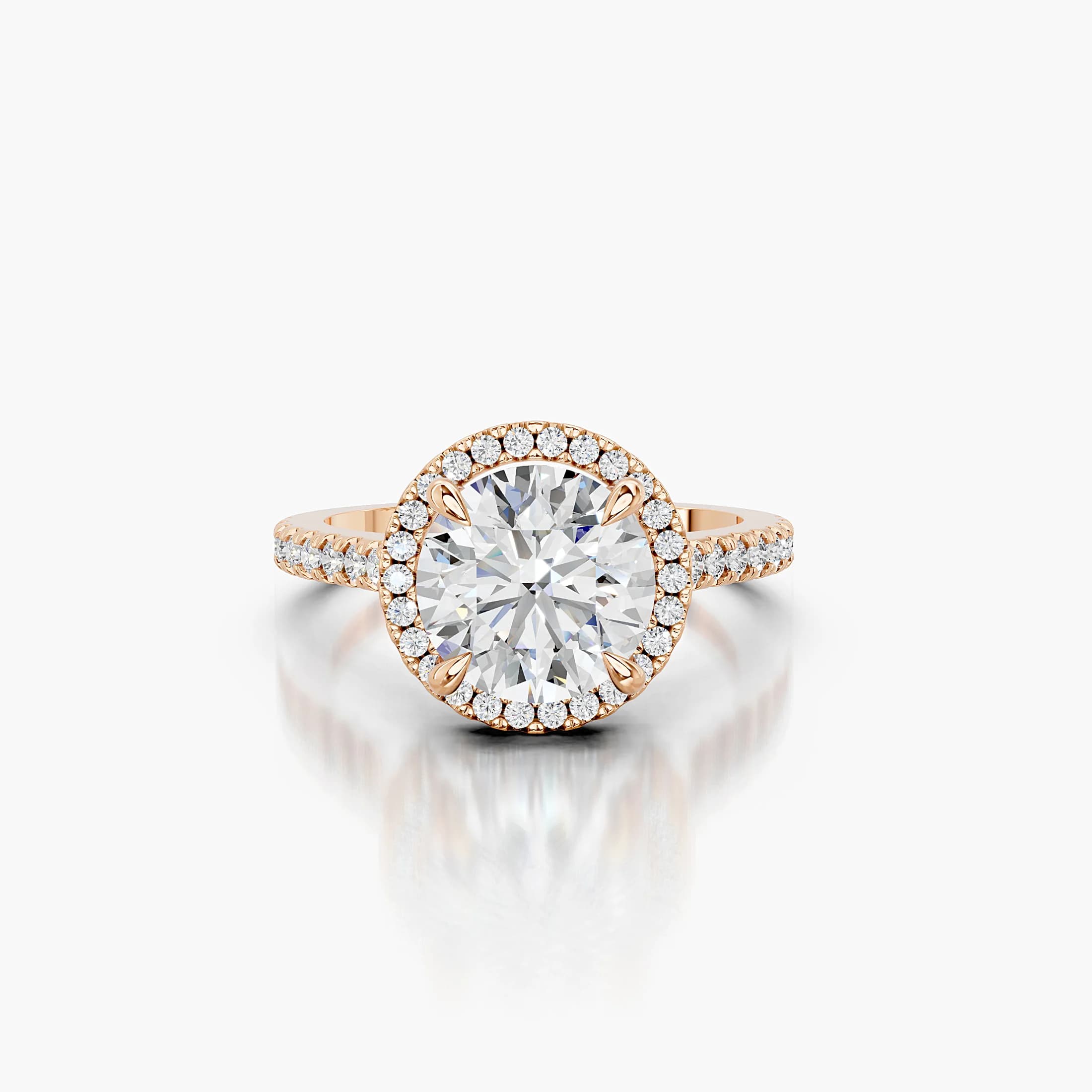 Elowen Round Halo Engagement Ring jewellery