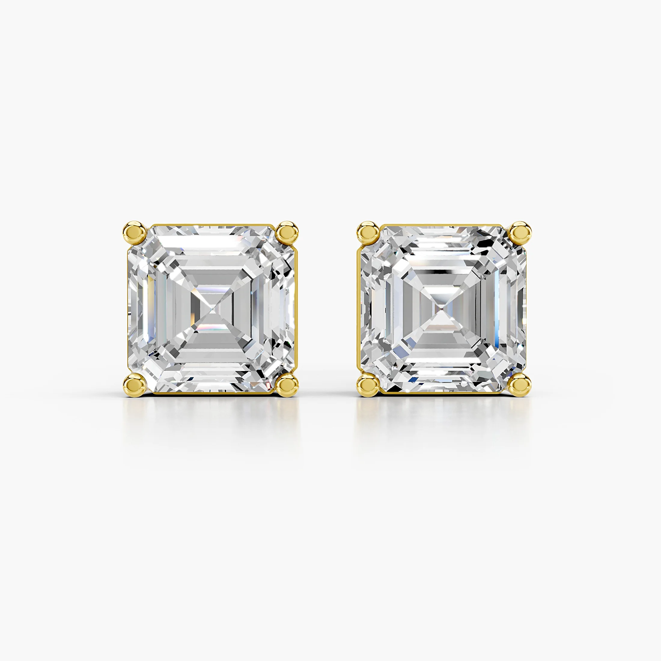 Evren Emerald-Cut Stud Earrings jewellery