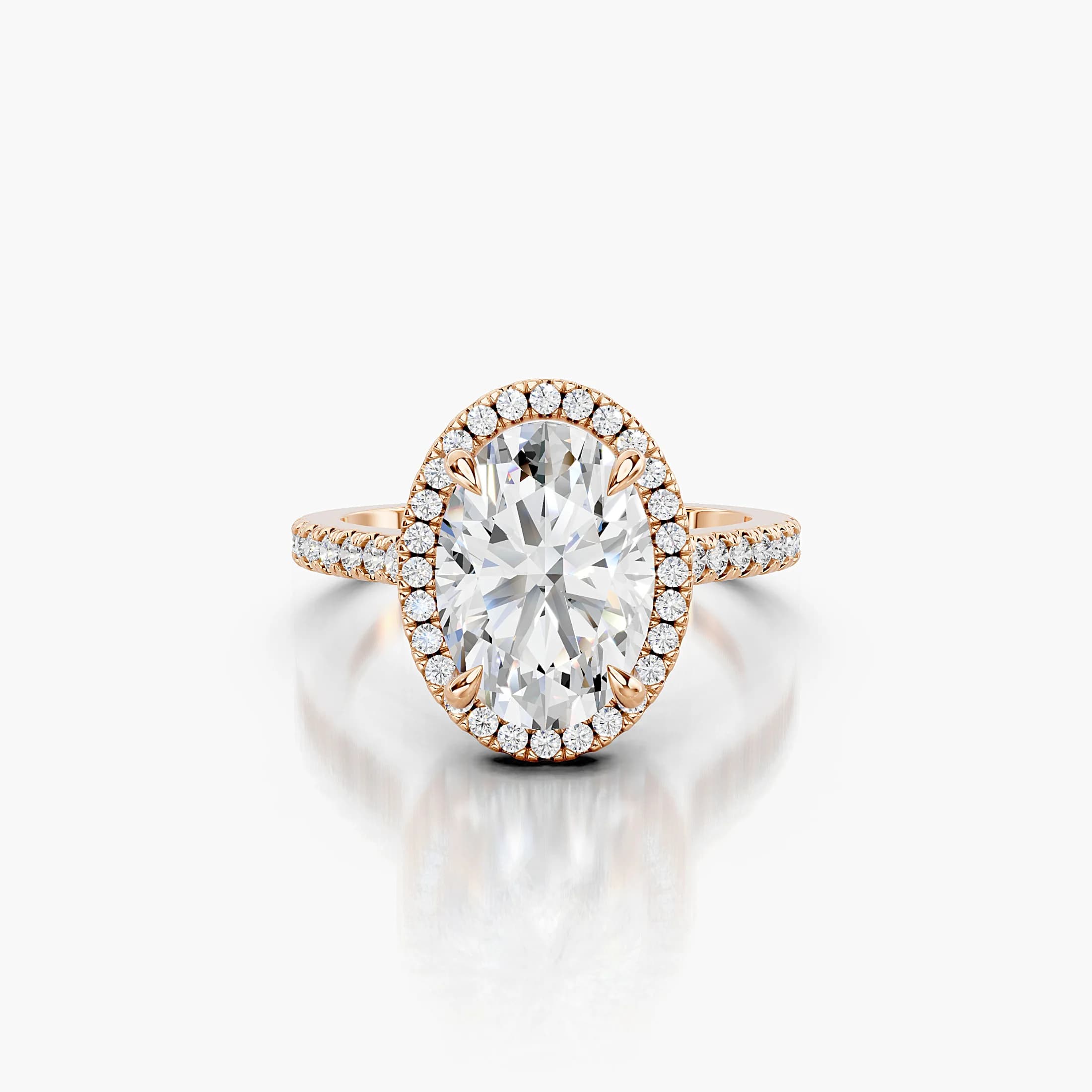 Elowen Oval Halo Engagement Ring jewellery