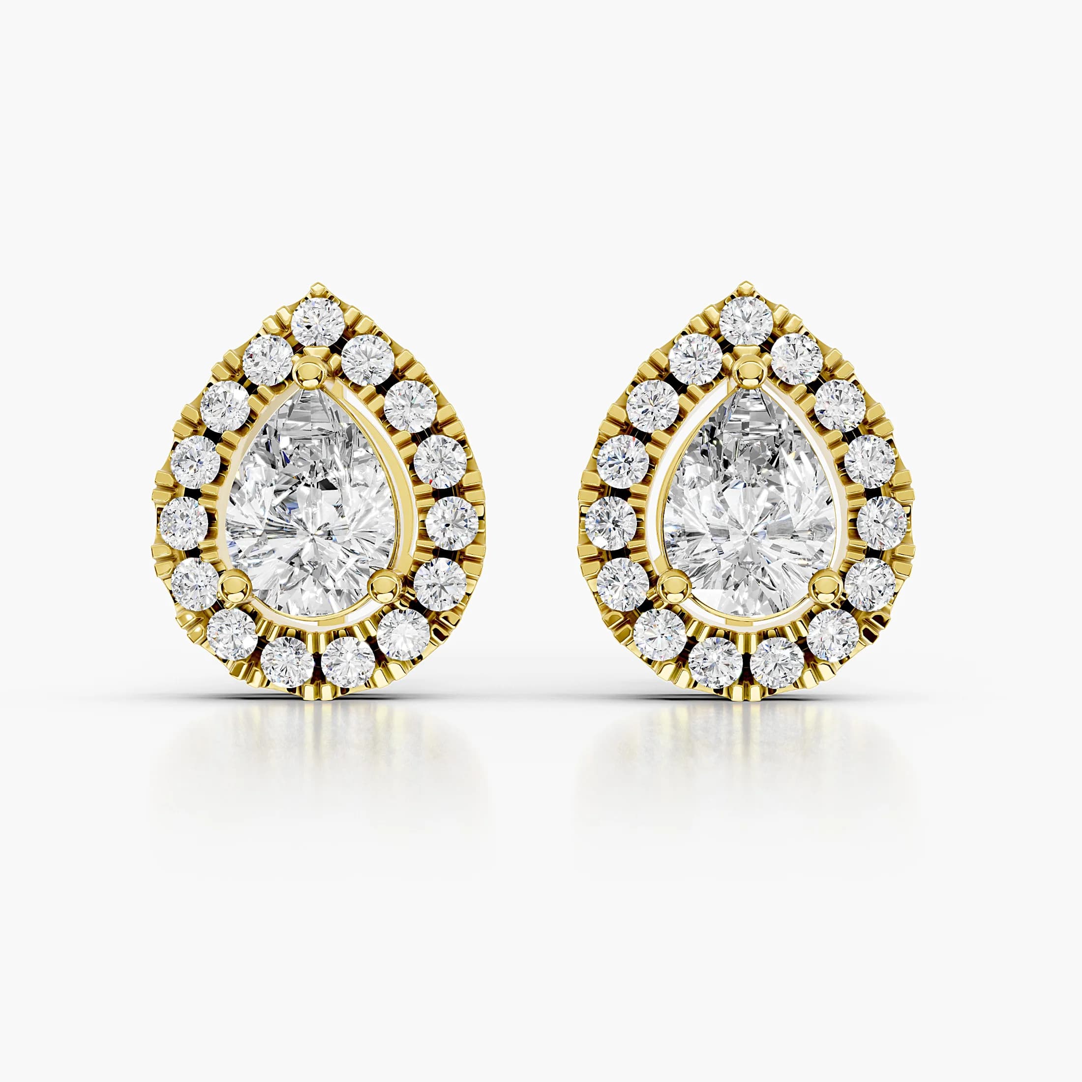 Isadora Pear Stud Earrings jewellery