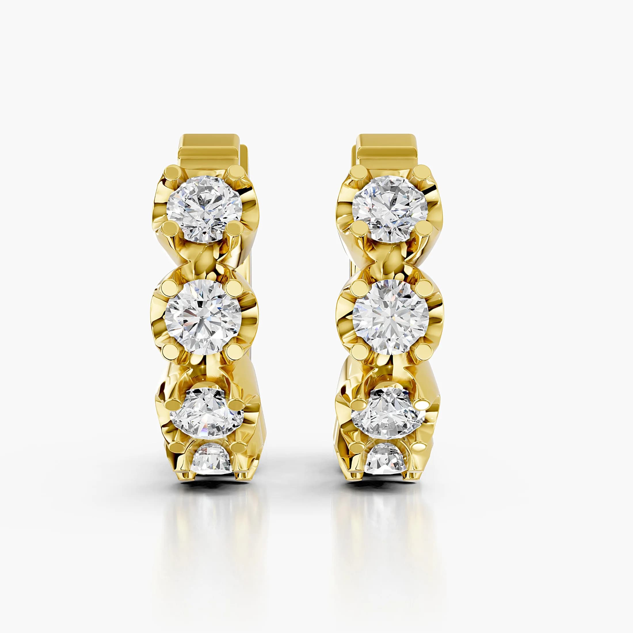 Odette Five-Stone Huggie Earrings jewellery