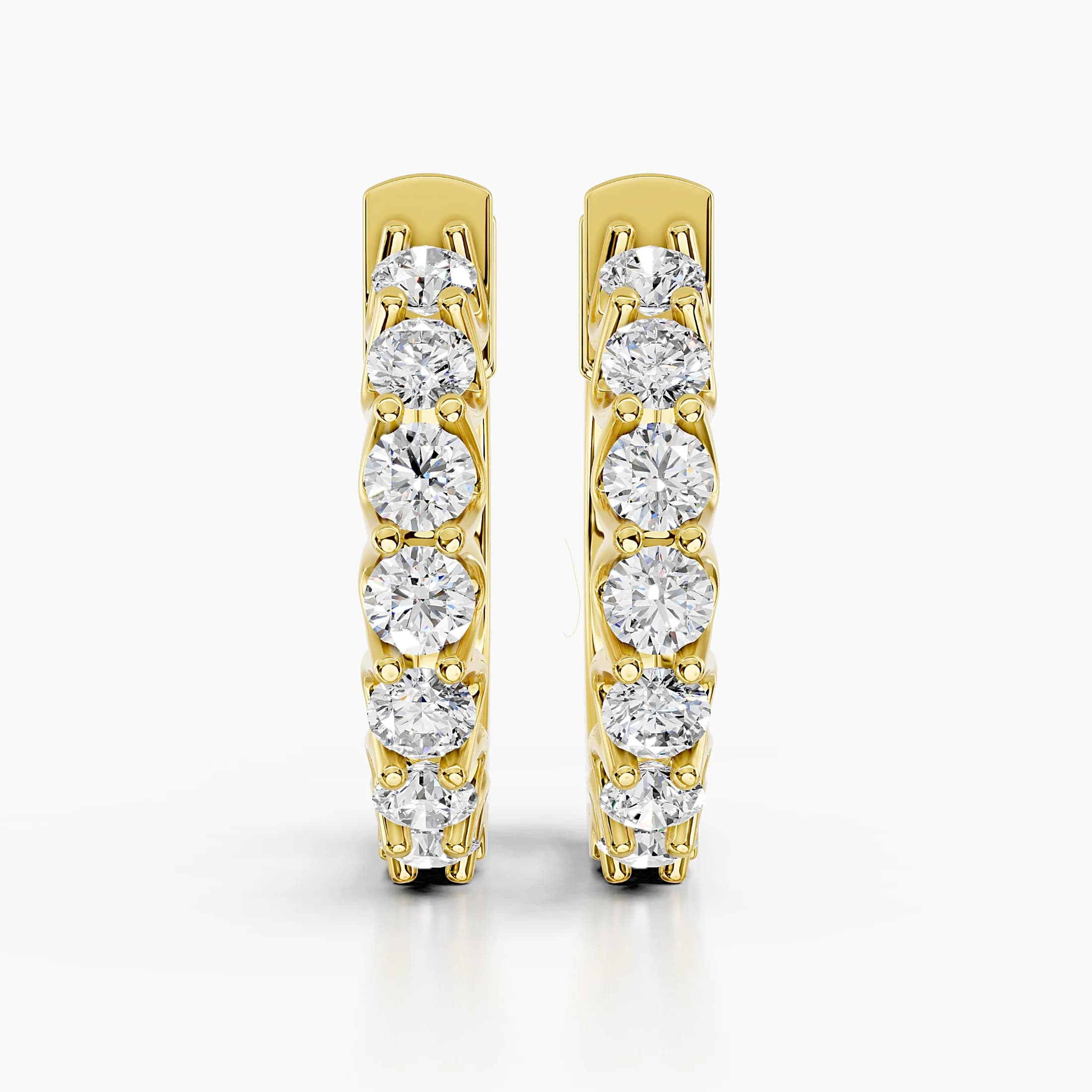 Solenne Round Seven-Stone Hoop Earrings jewellery