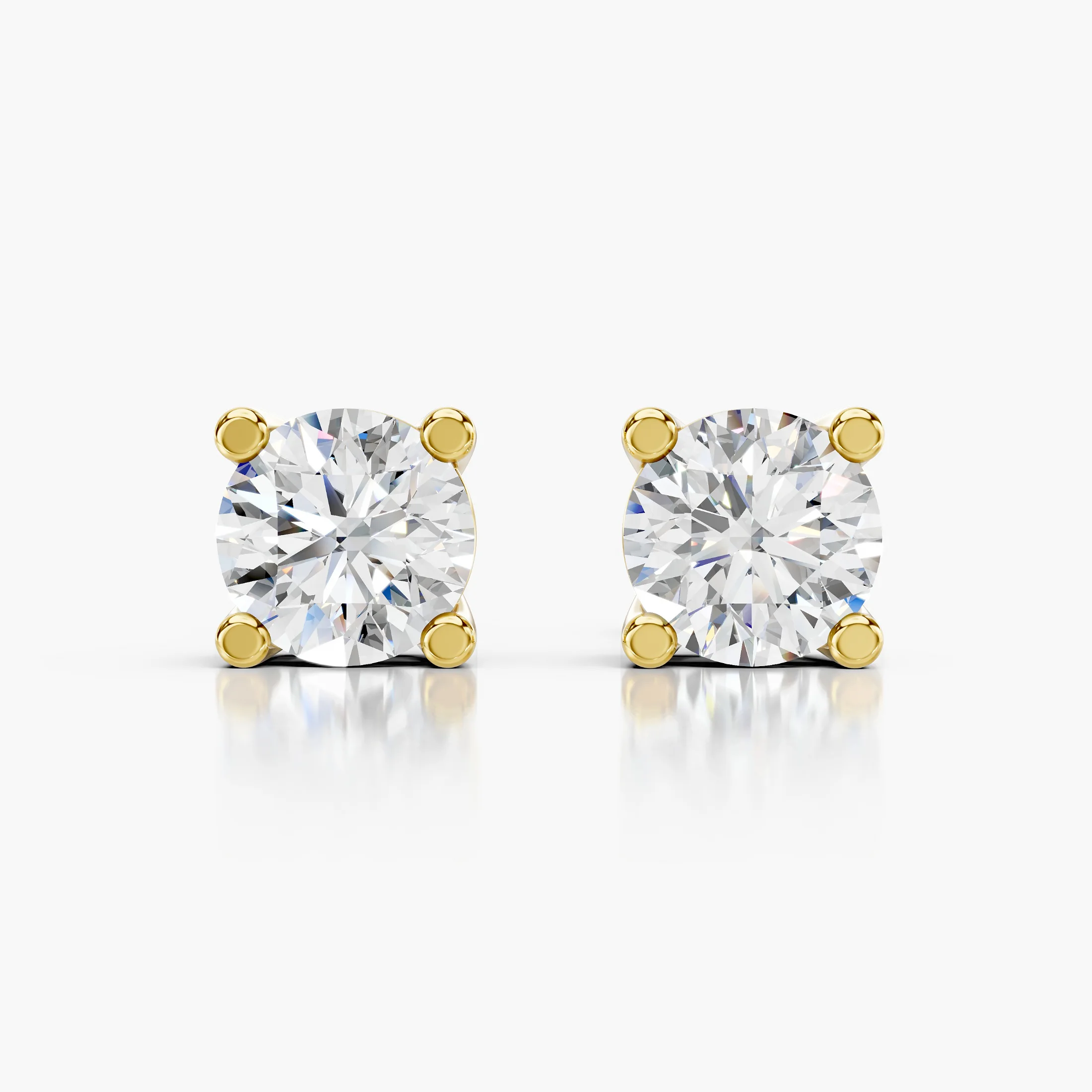 Adeline Round Solitaire Stud Earrings jewellery
