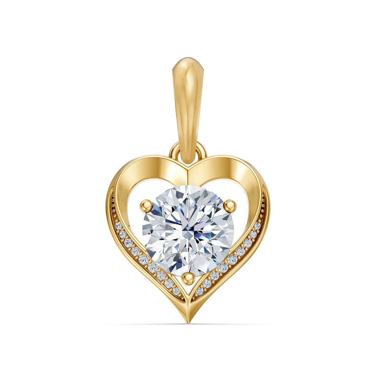 Liora Heart Diamond Charm jewellery