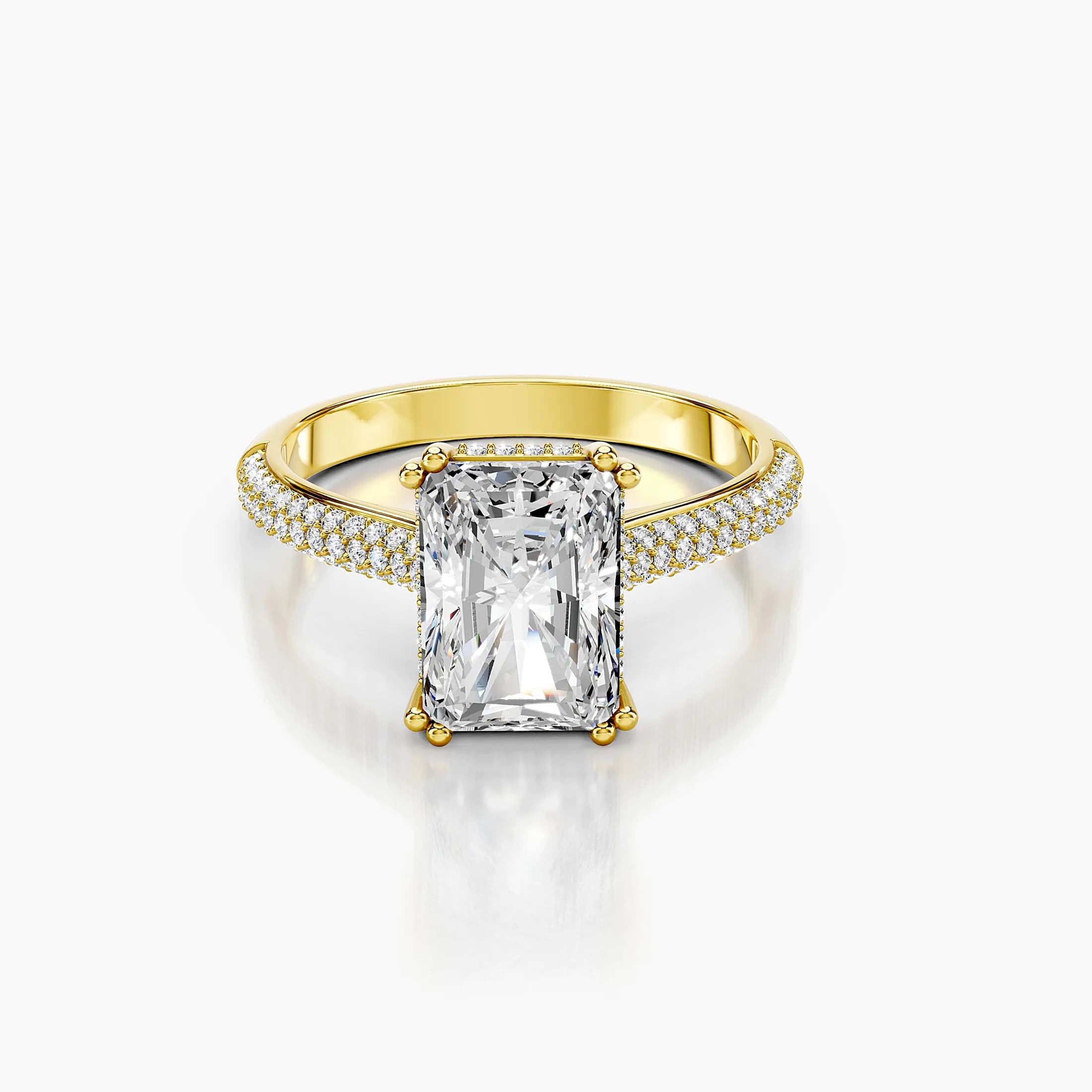 Seraphine Radiant Pavé Diamond Ring jewellery