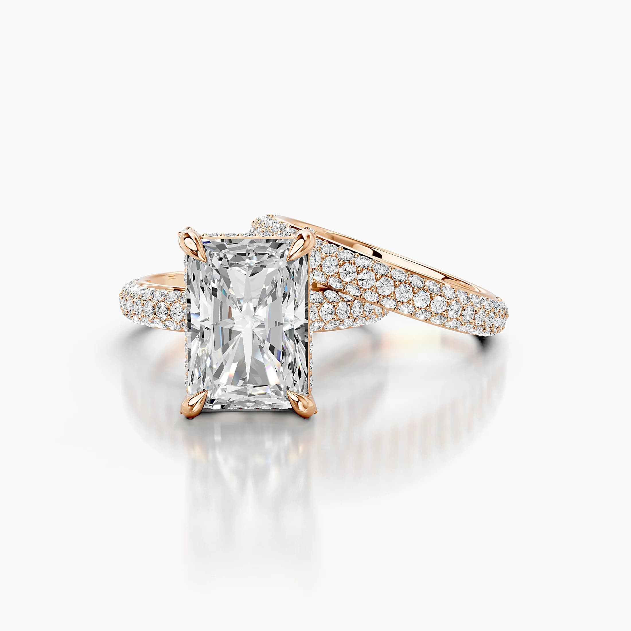 Solenne Radiant Bridal Ring Set jewellery