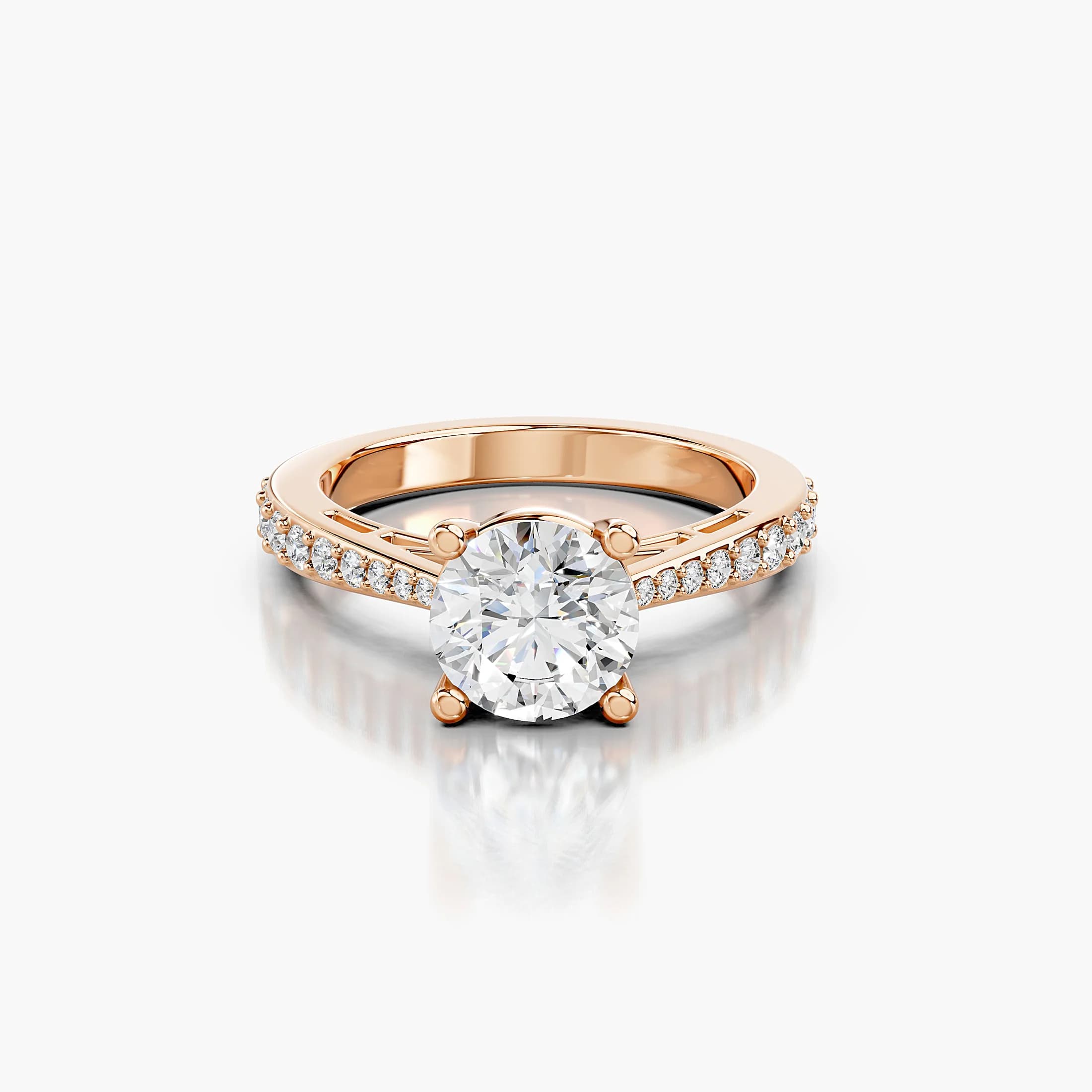 Aureline Round Side-Stone Engagement Ring jewellery