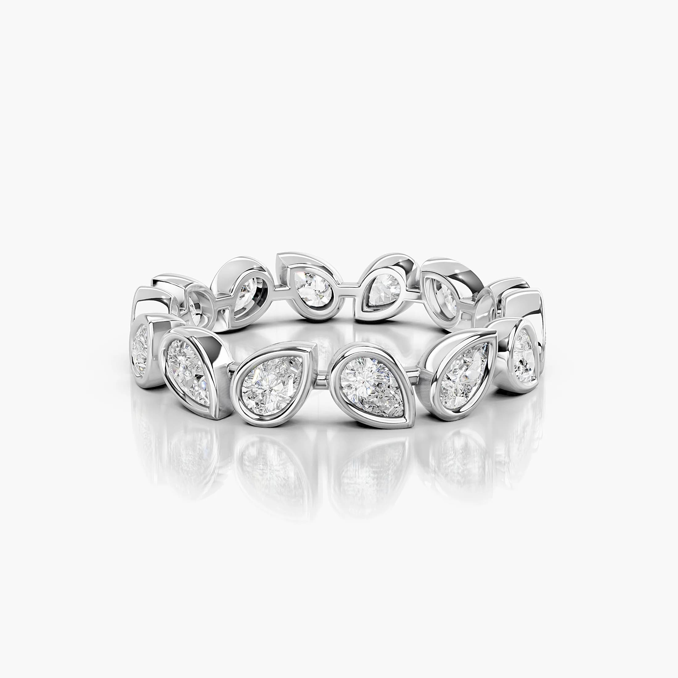 Alternating Pear Diamond Eternity Ring jewellery
