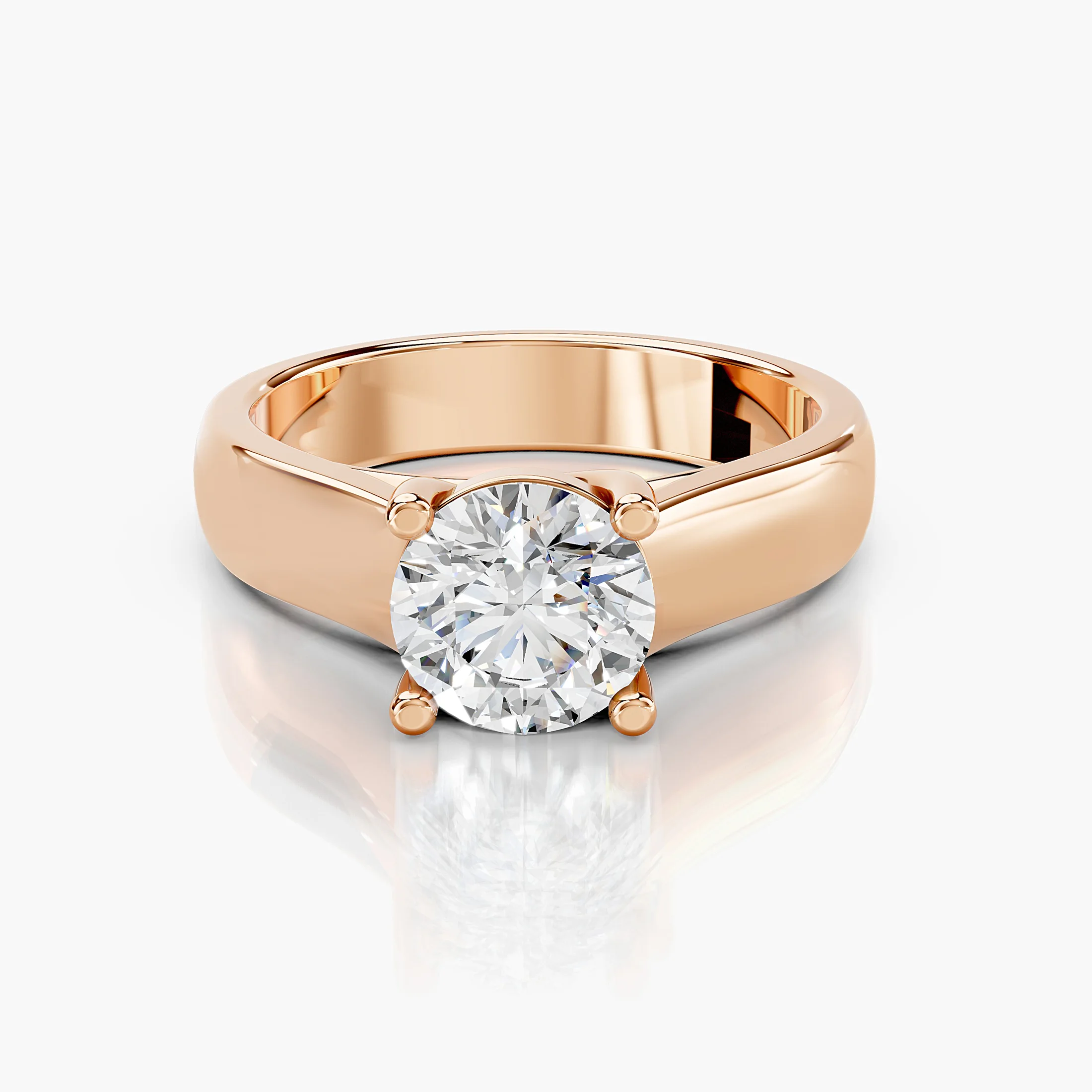Elyra Twist Solitaire Diamond Ring jewellery