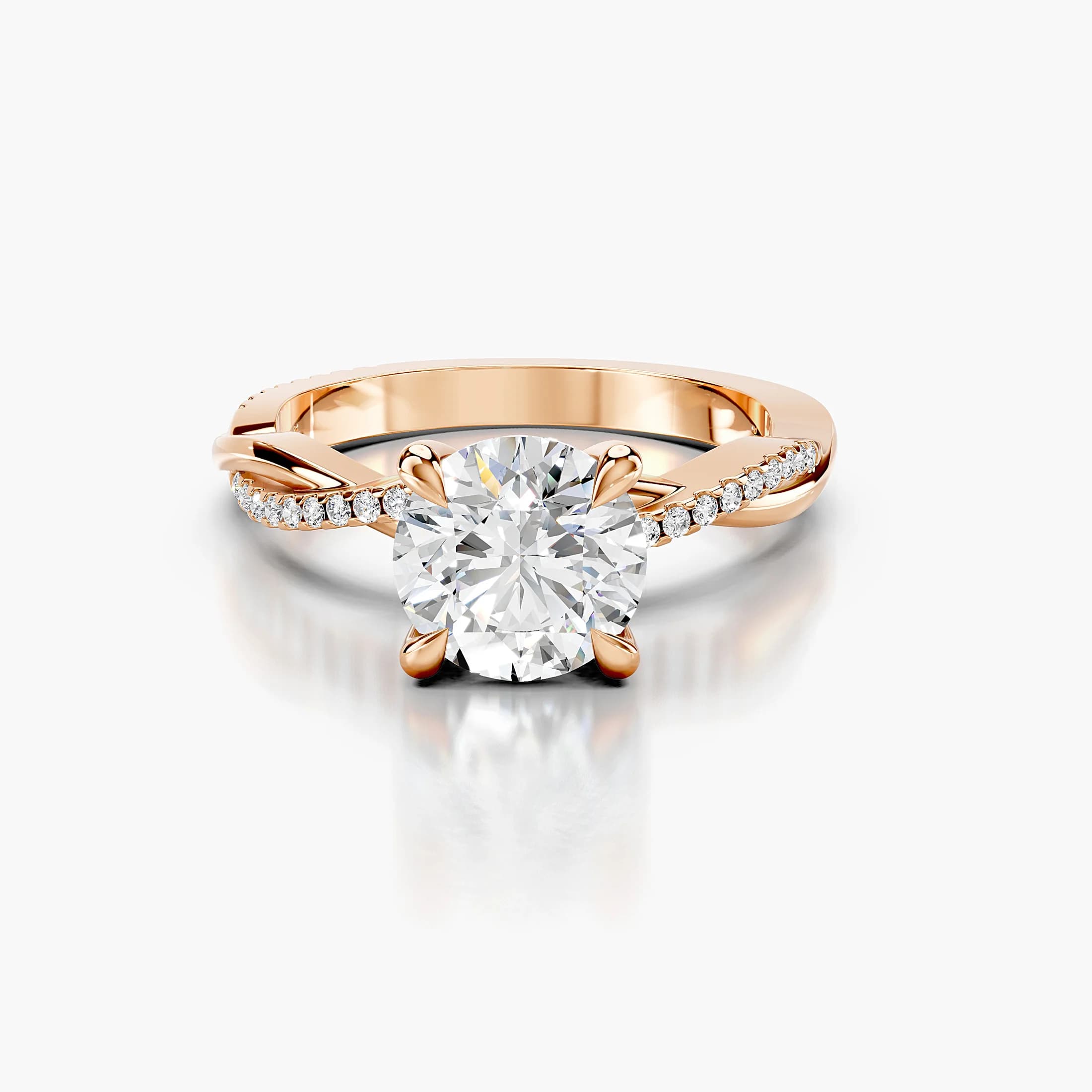 Virelle Round Twist Diamond Ring jewellery