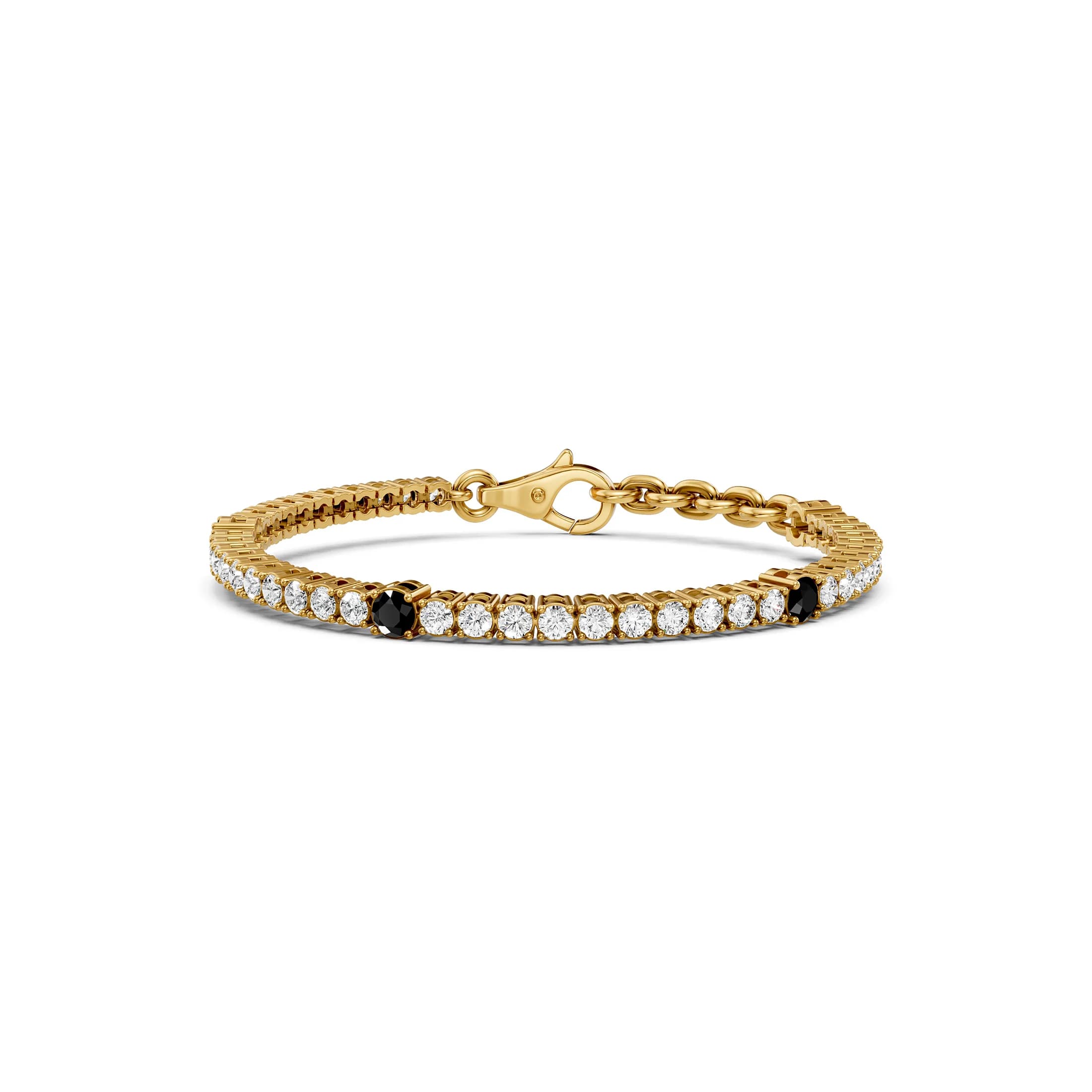 Noir Accent Diamond Tennis Bracelet jewellery