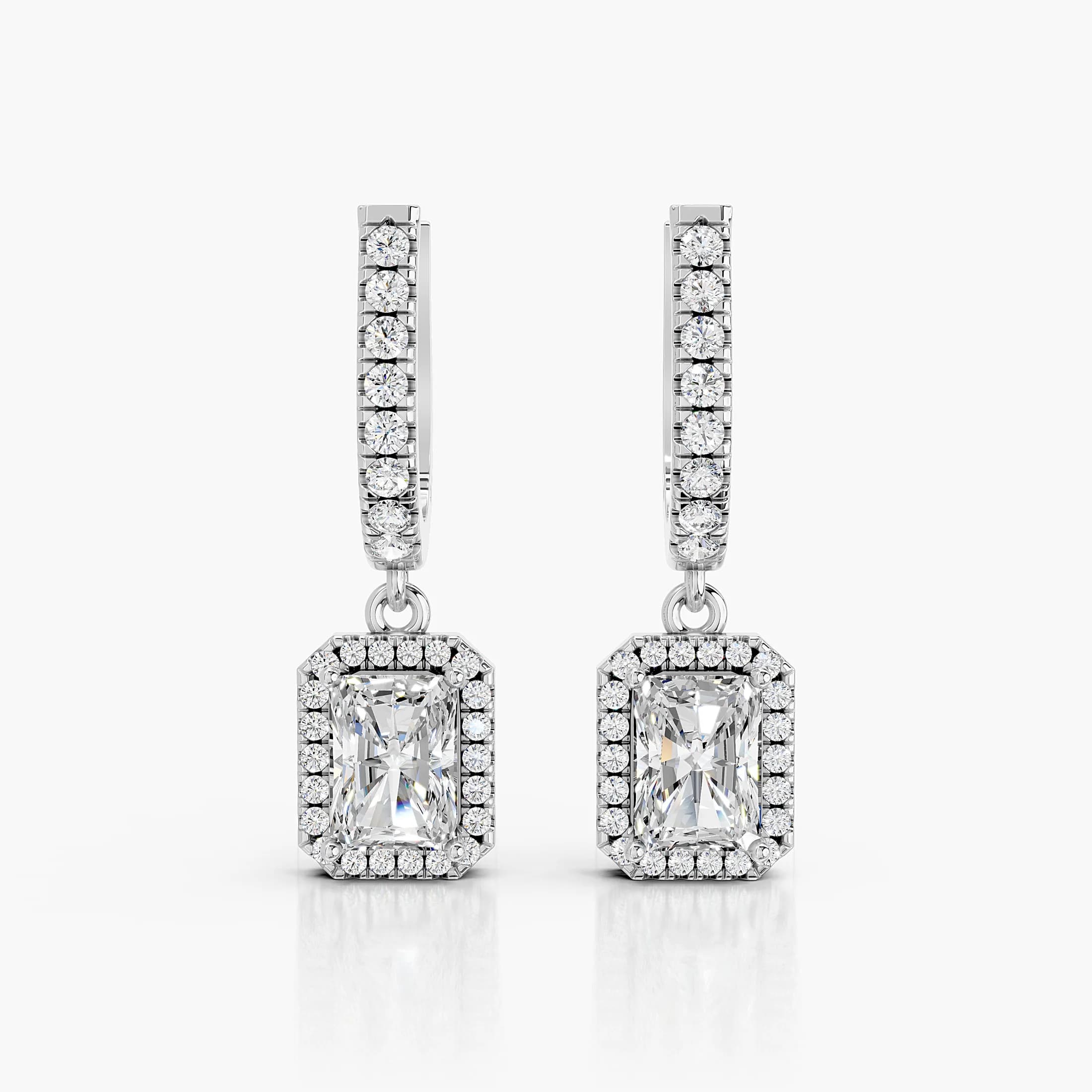 Radiant Halo Drops jewellery