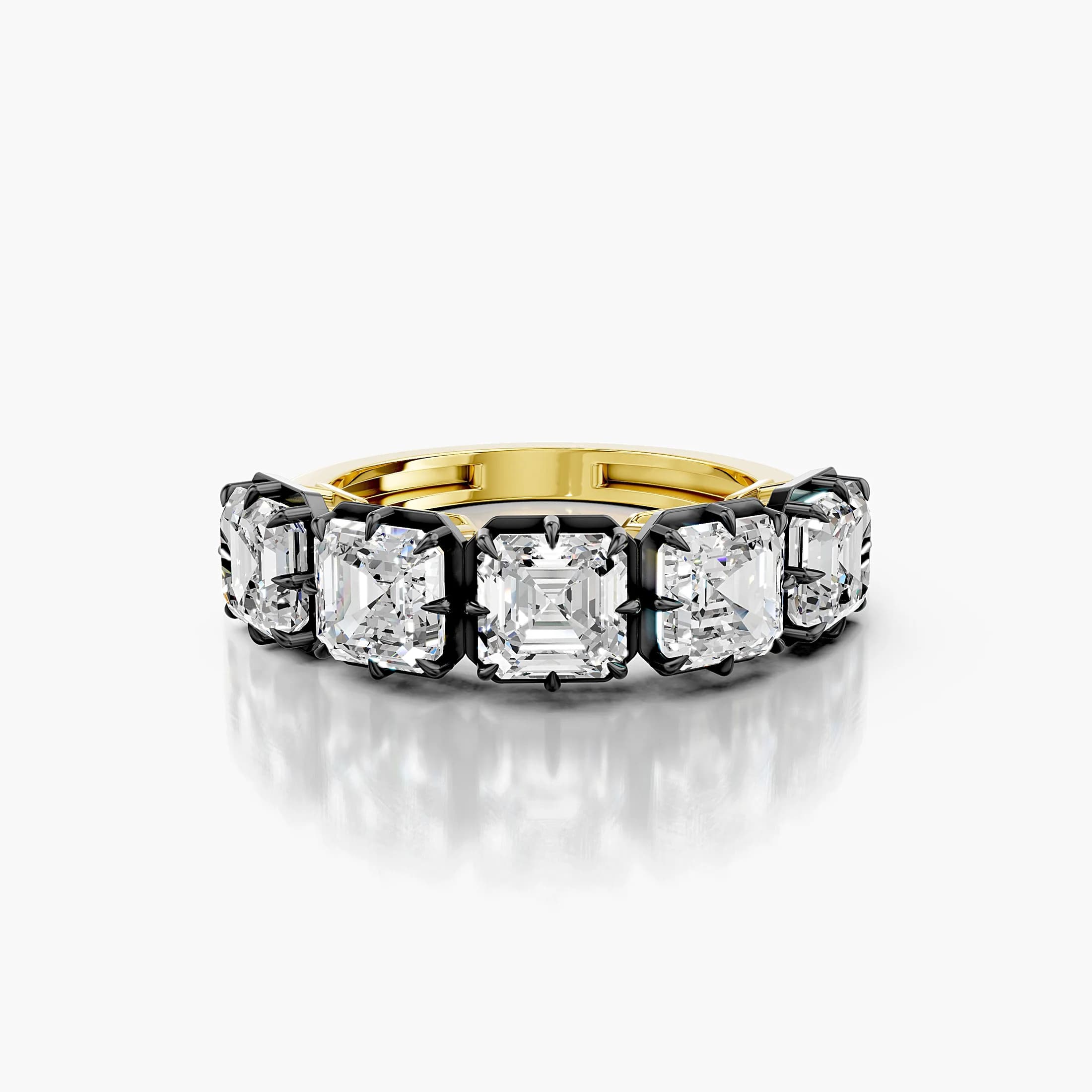 Asscher Statement Row Ring jewellery