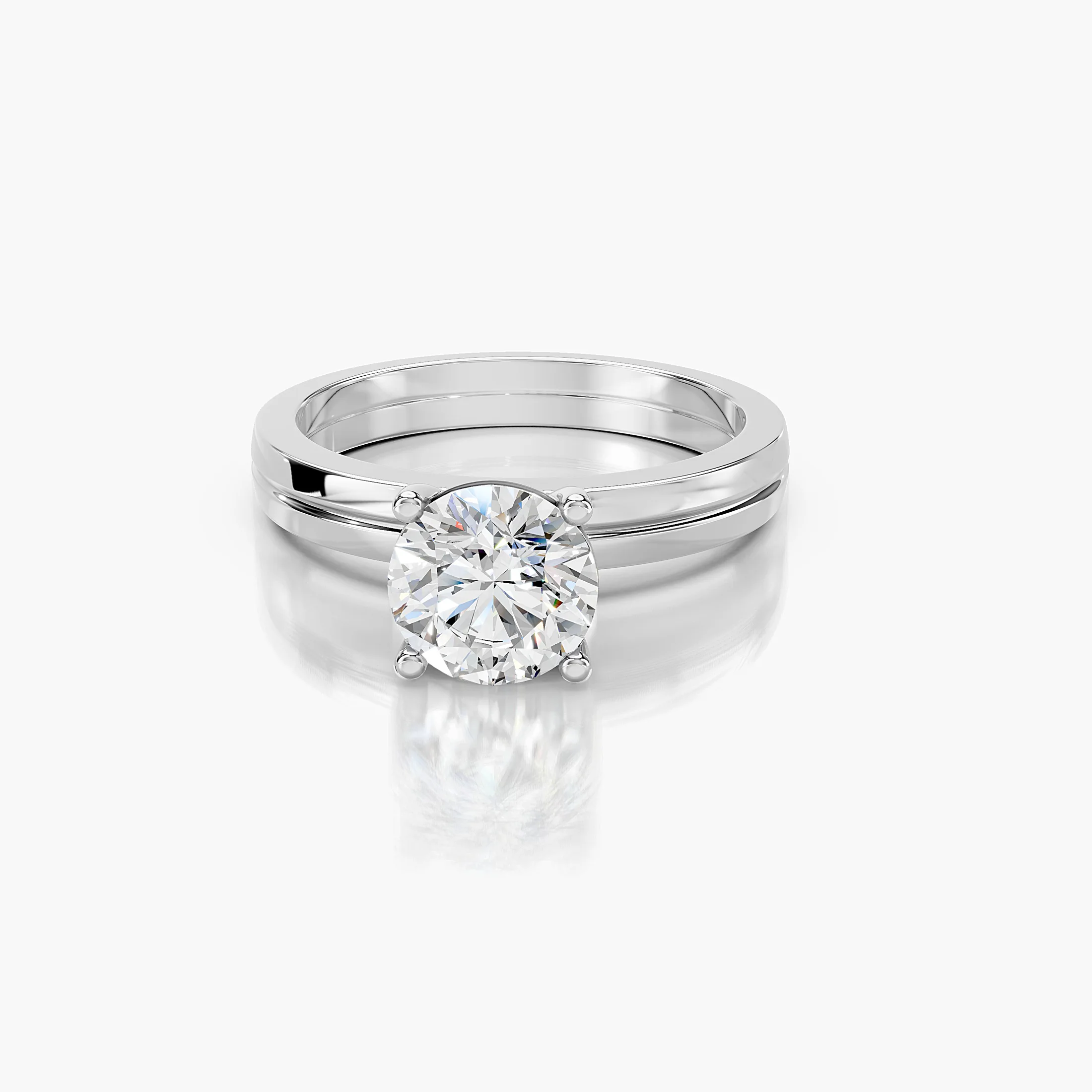Round Split-Band Solitaire jewellery