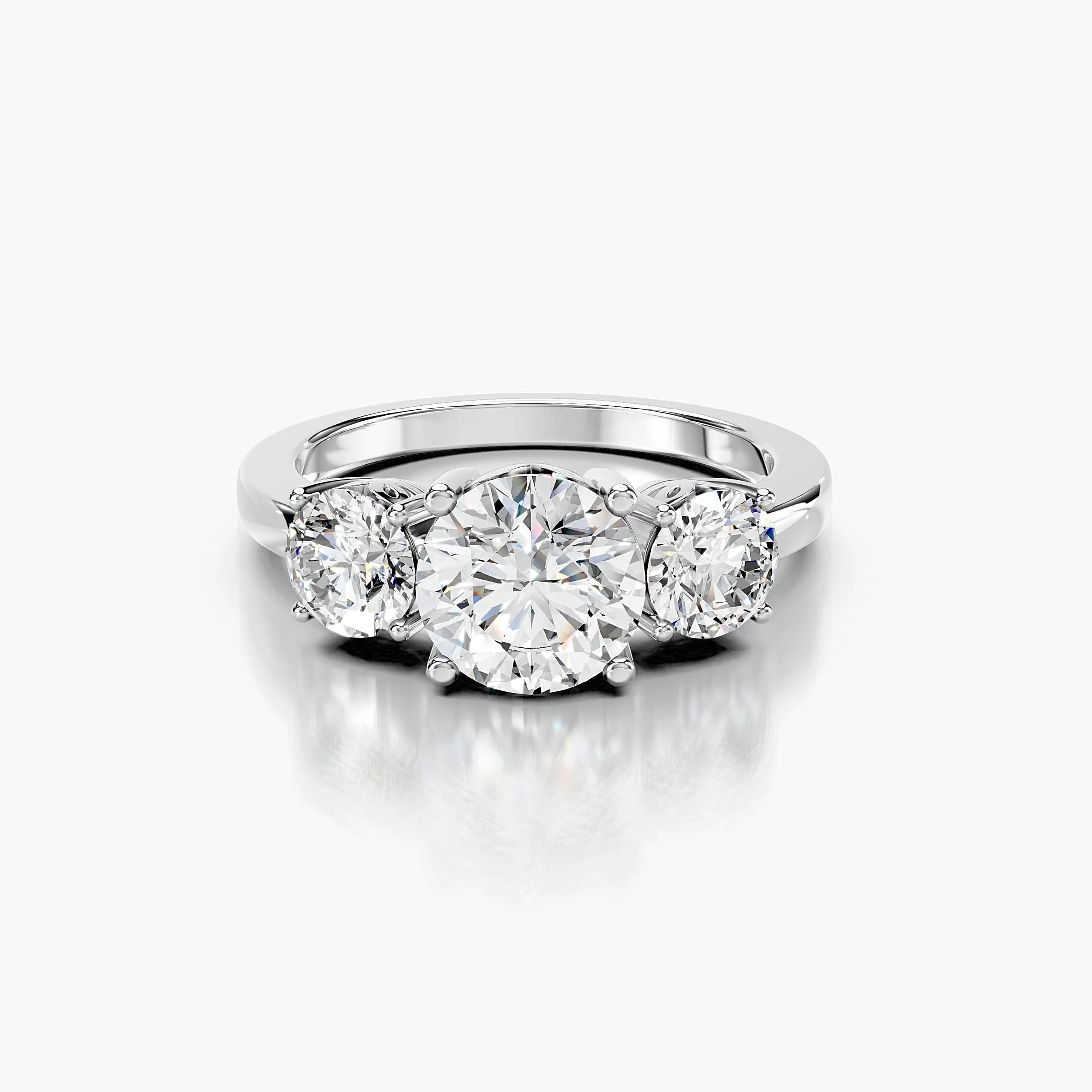 Trivelle Three-Stone Diamond Ring jewellery