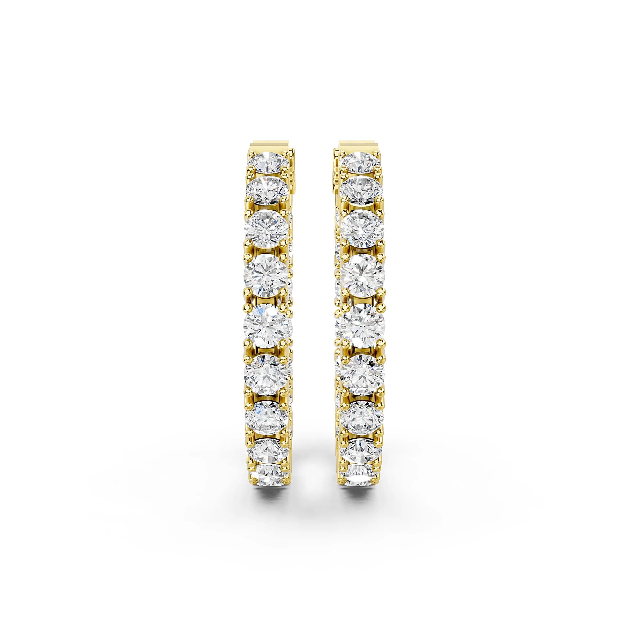 Celeste Riviera Diamond Hoops jewellery