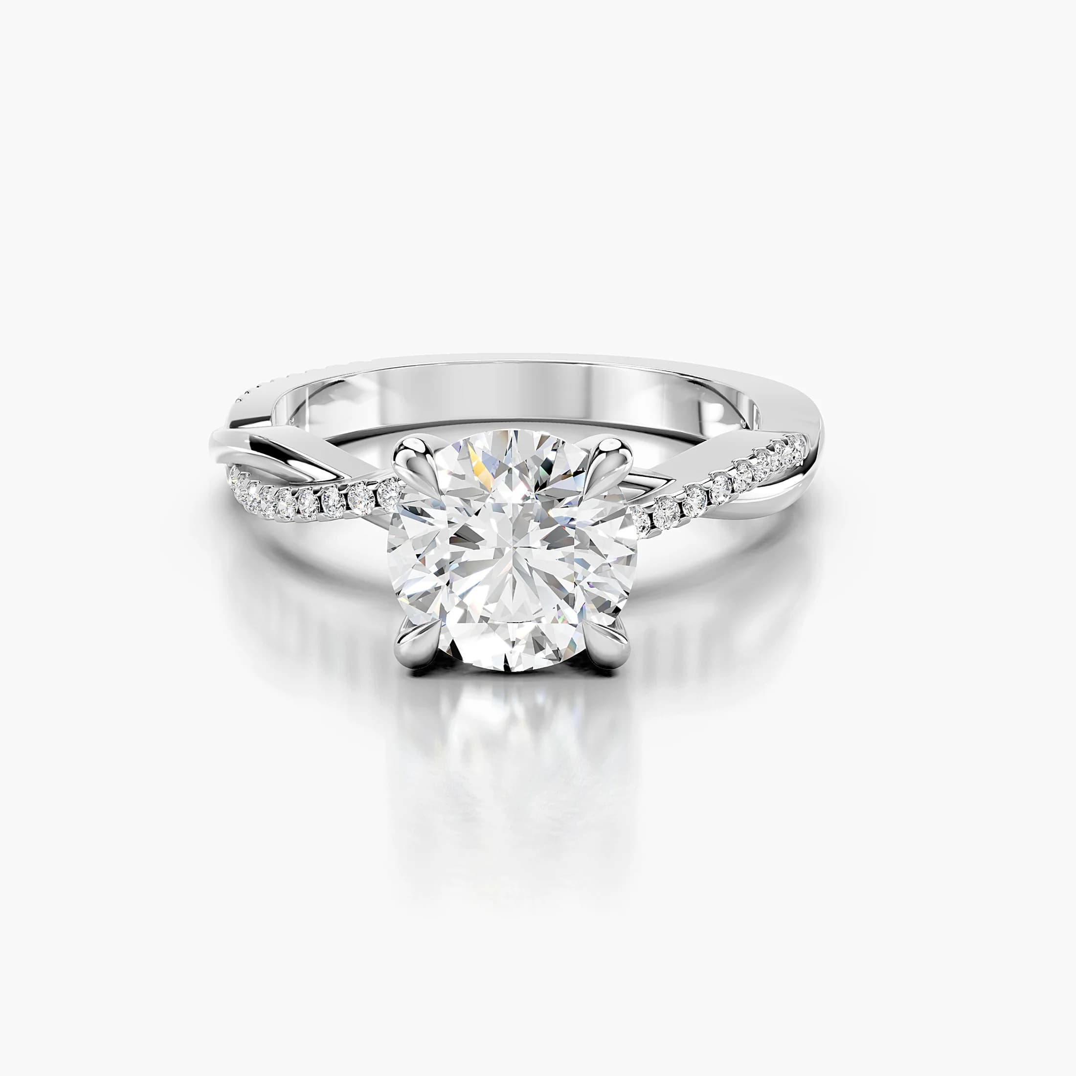 Virelle Round Twist Diamond Ring jewellery