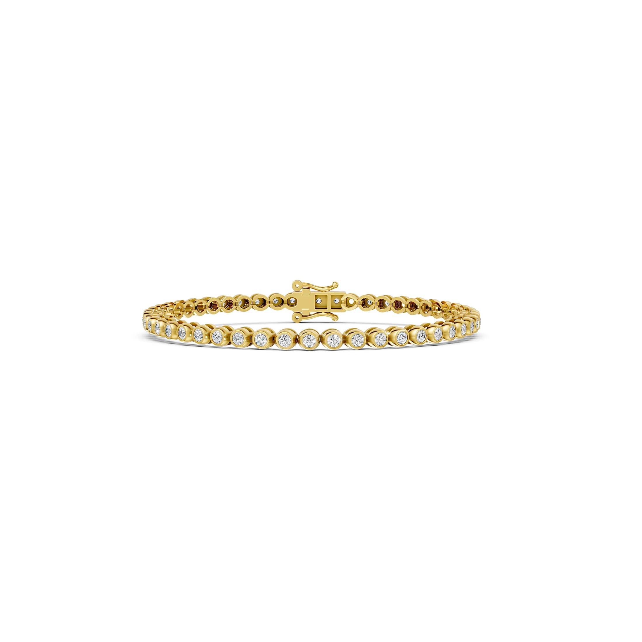 Orbit Bezel-Set Diamond Tennis Bracelet jewellery