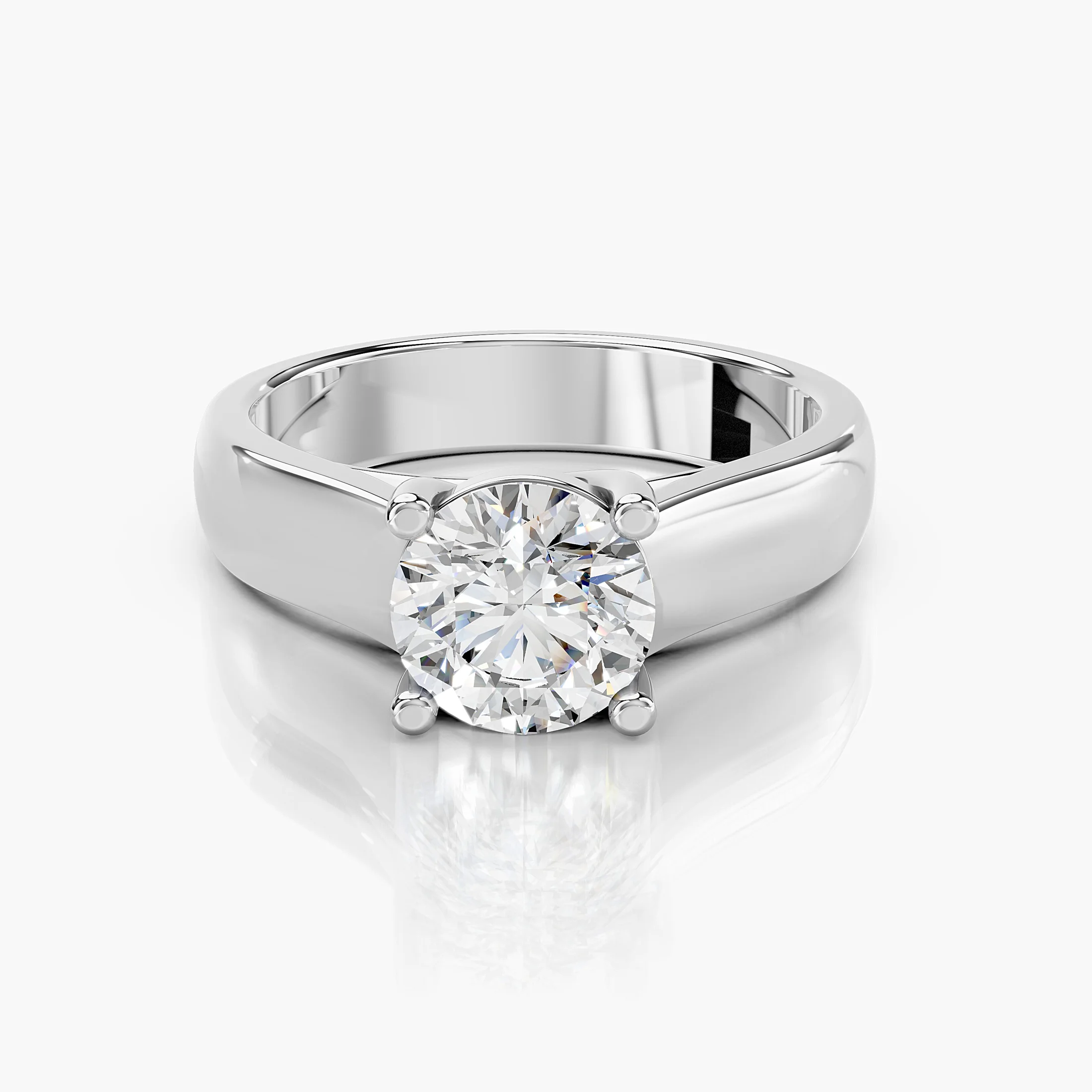 Elyra Twist Solitaire Diamond Ring jewellery