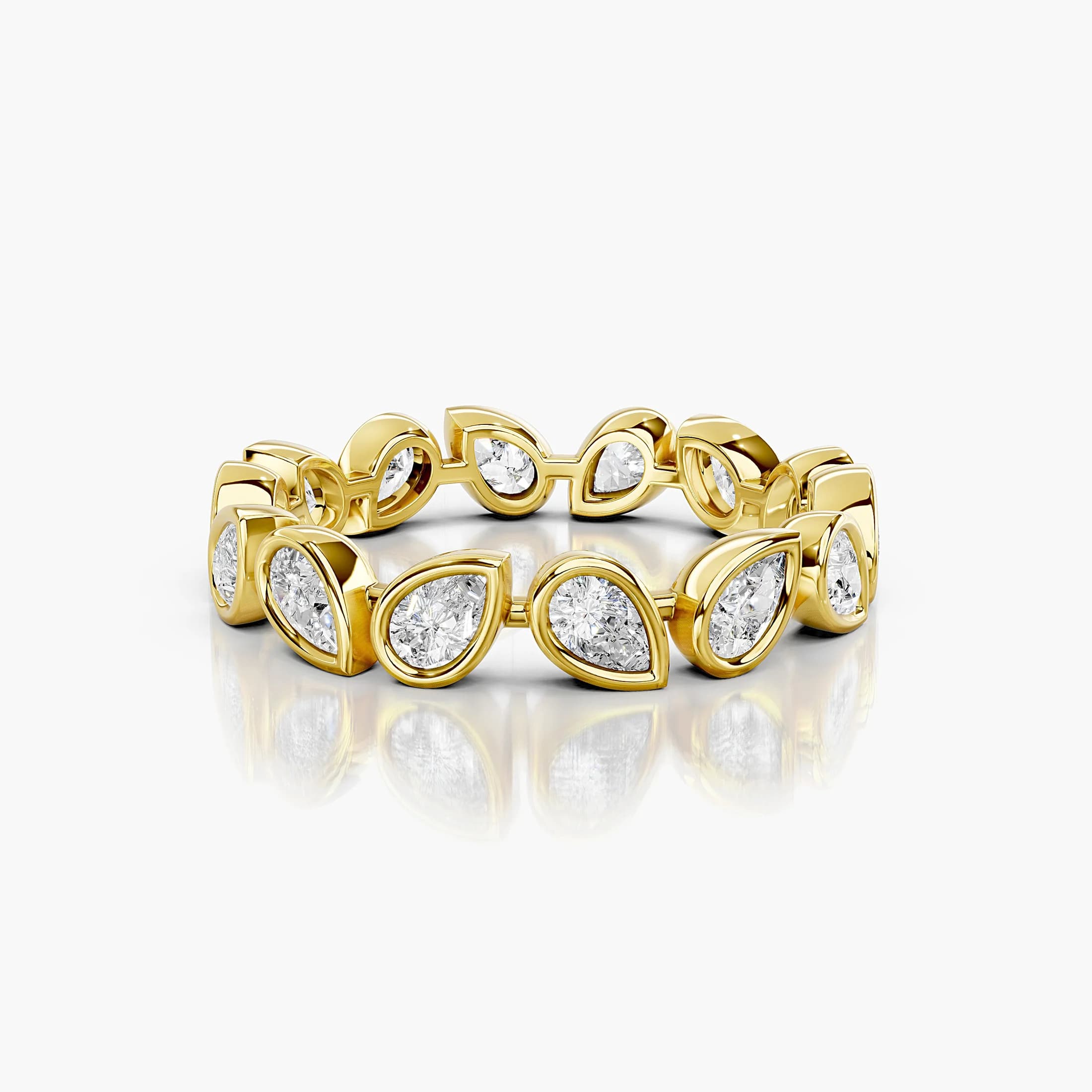 Alternating Pear Diamond Eternity Ring jewellery