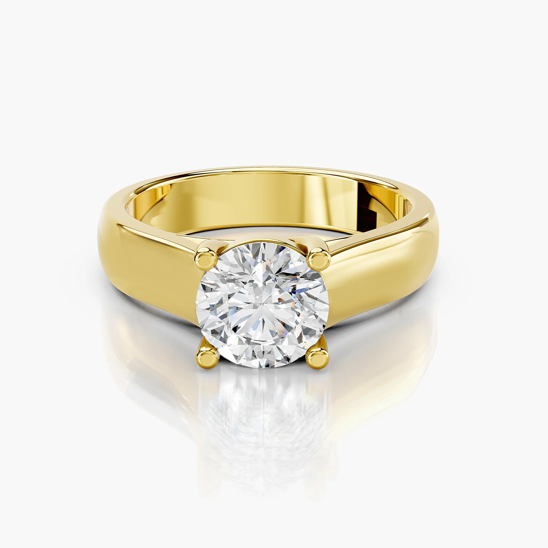 Elyra Twist Solitaire Diamond Ring jewellery
