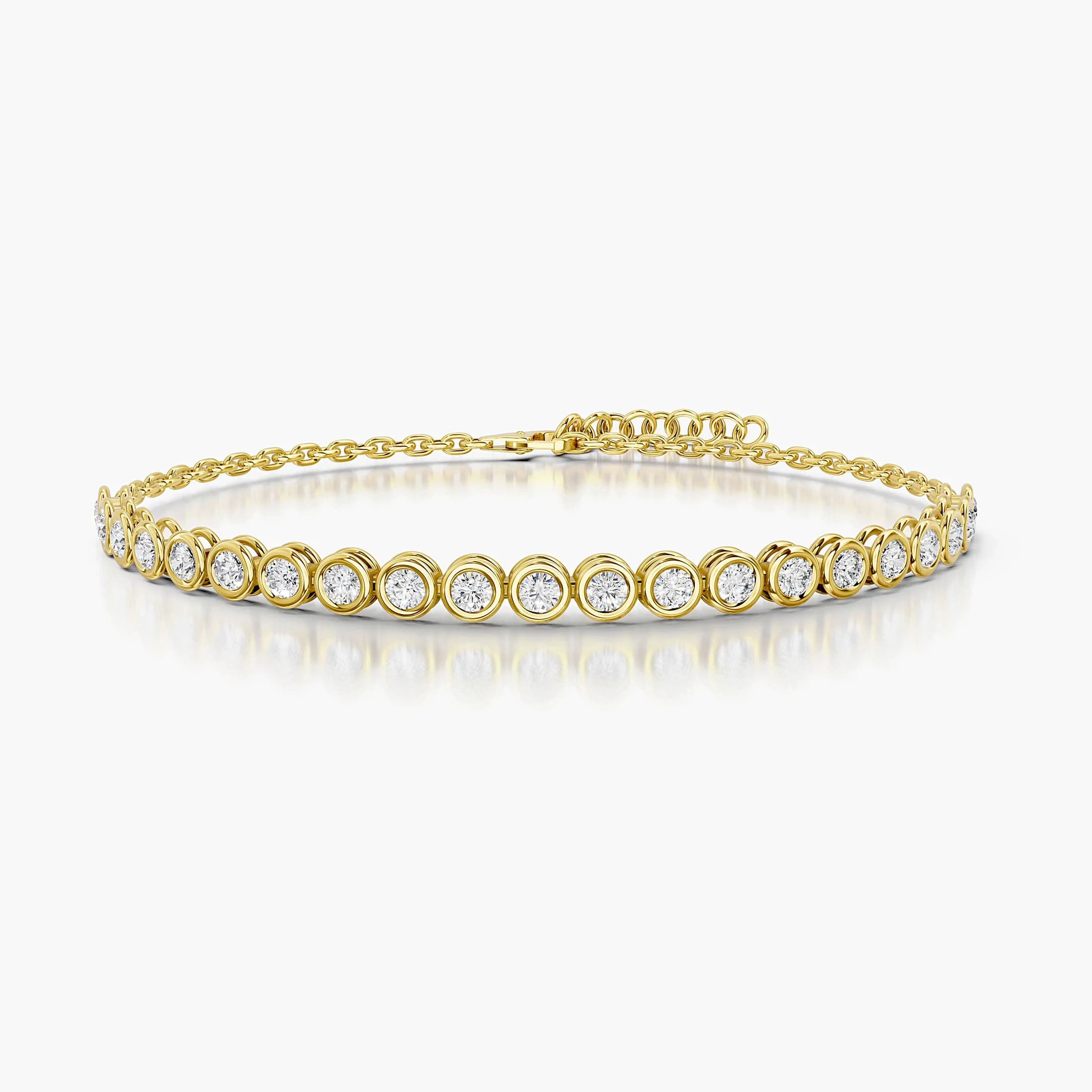 Solara Loop Round Diamond Link Bracelet jewellery