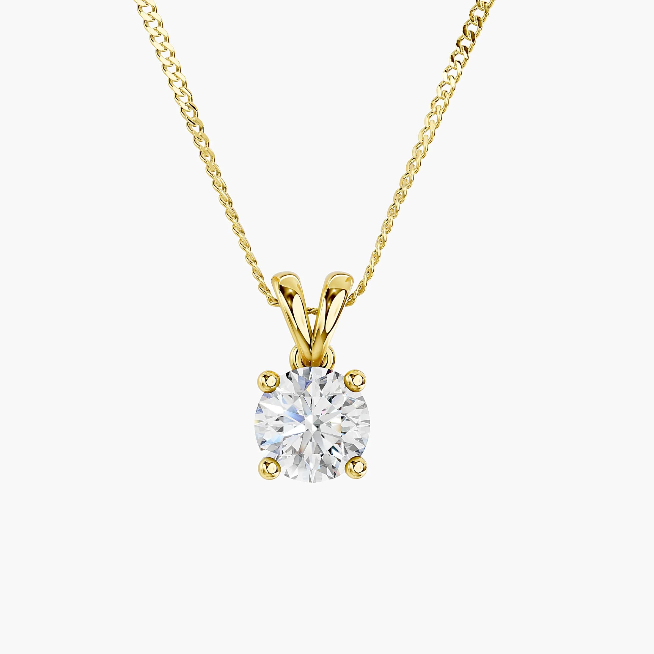Round Diamond Split-Bail Solitaire Pendant jewellery