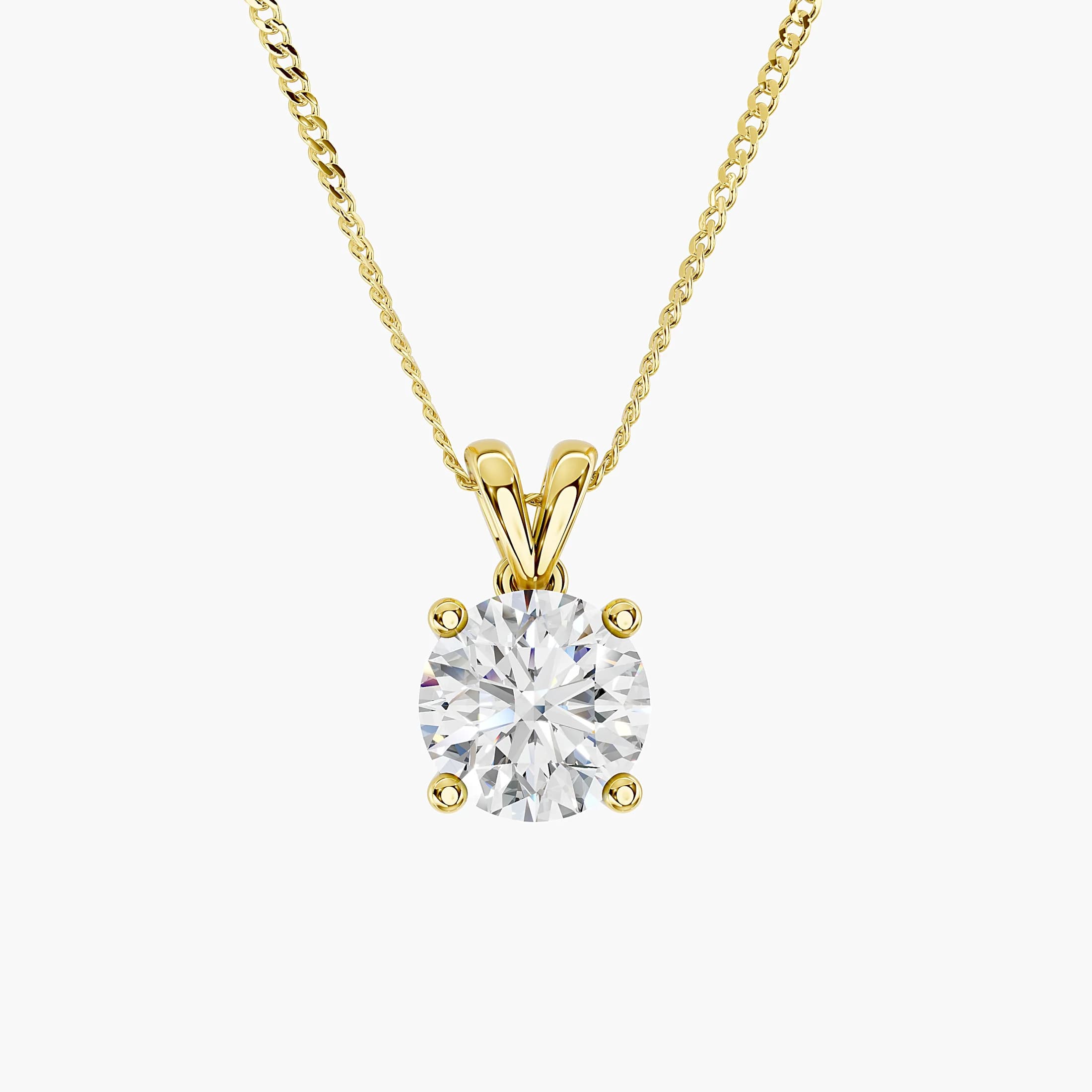 Round Diamond Split-Bail Solitaire Pendant jewellery