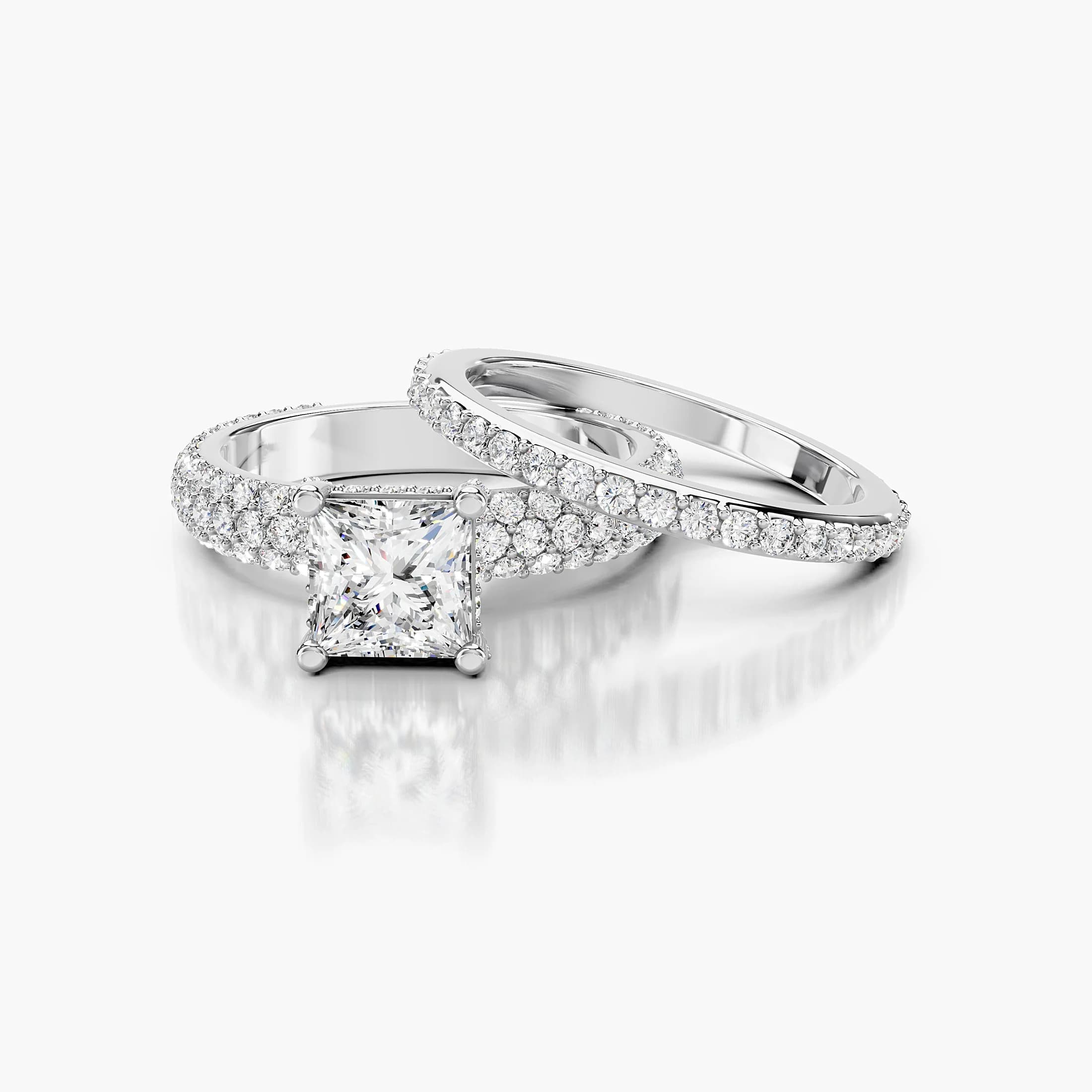 Crownline Princess Pavé Bridal Set jewellery