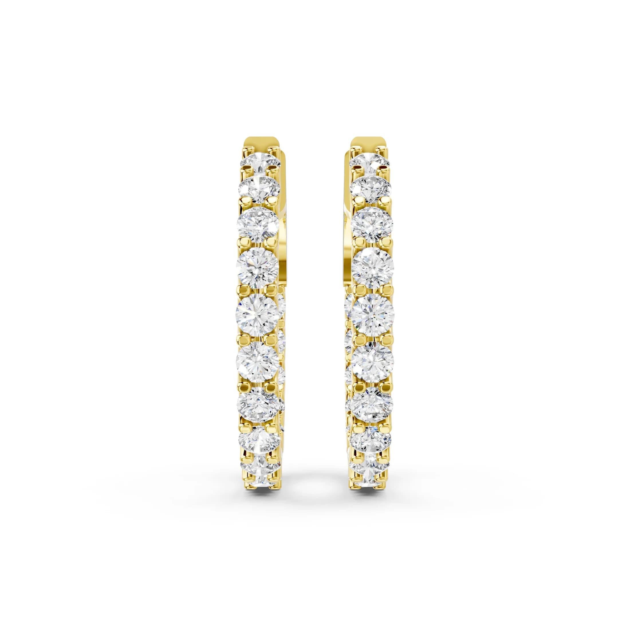 Luminous Arc Diamond Hoops jewellery